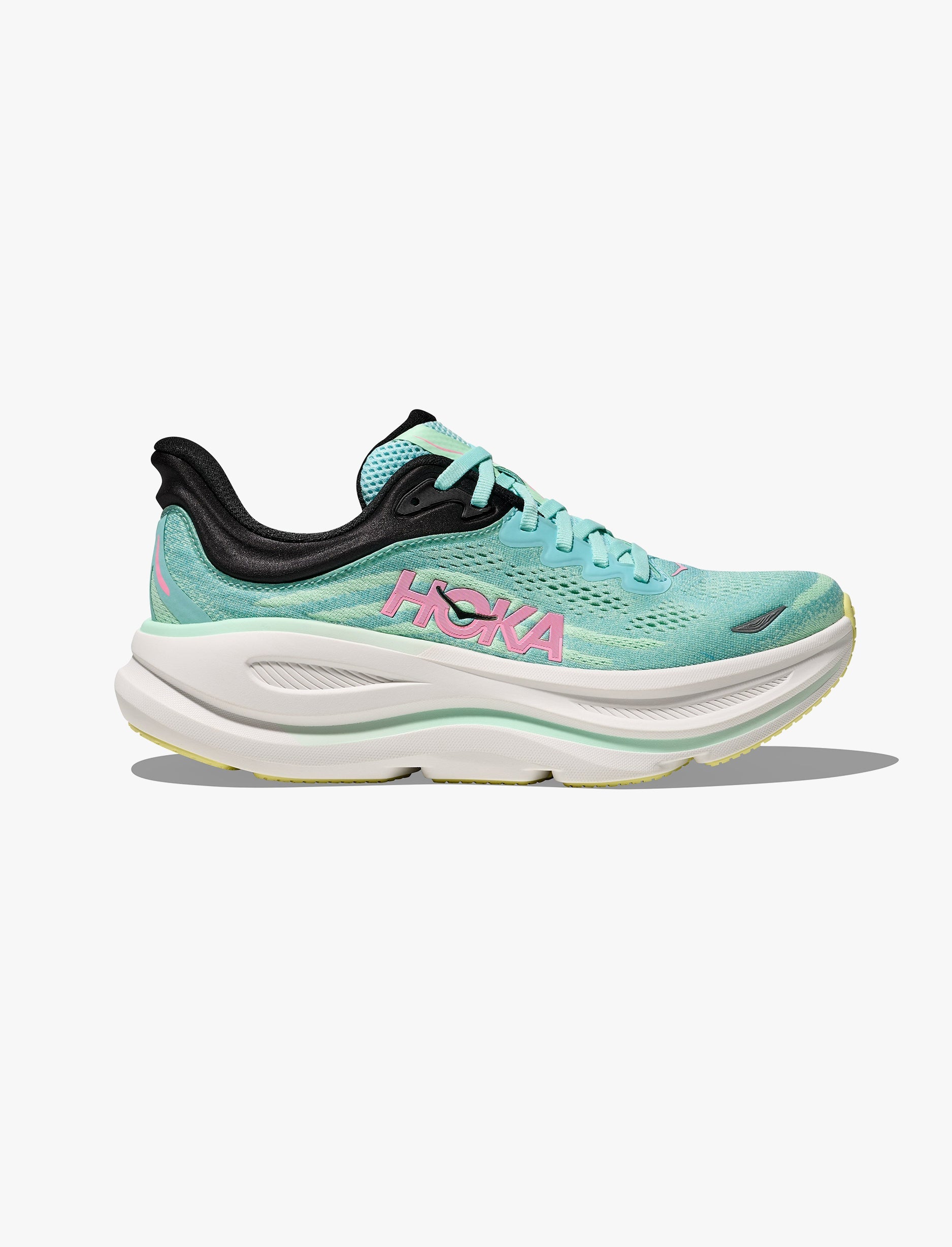 HOKA BONDI 9 - נעלי ספורט לאישה בונדי 9 בצבע כחול ספארק/מנטה