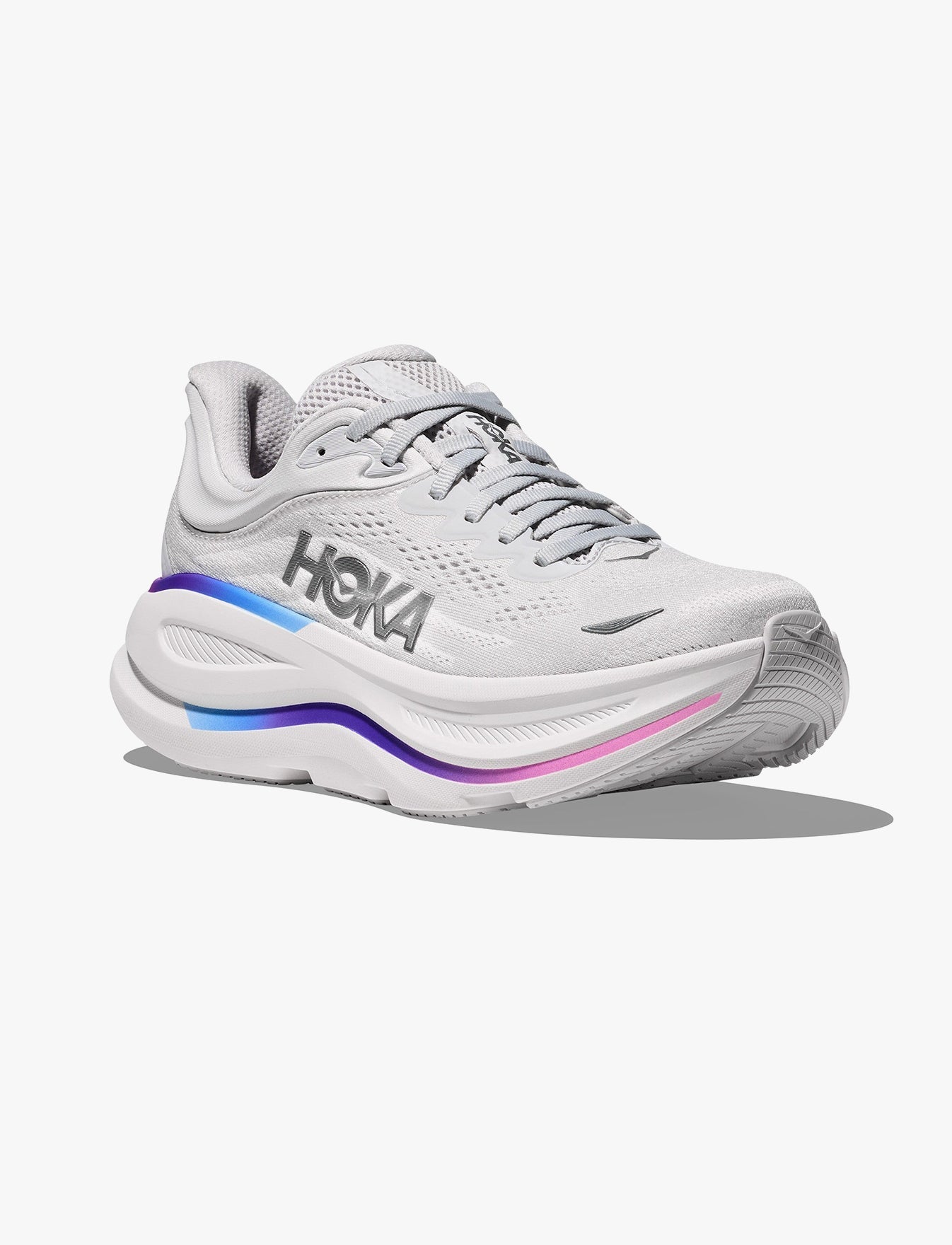 HOKA BONDI 9 - נעלי ספורט לאישה בונדי 9 בצבע אפור/לבן