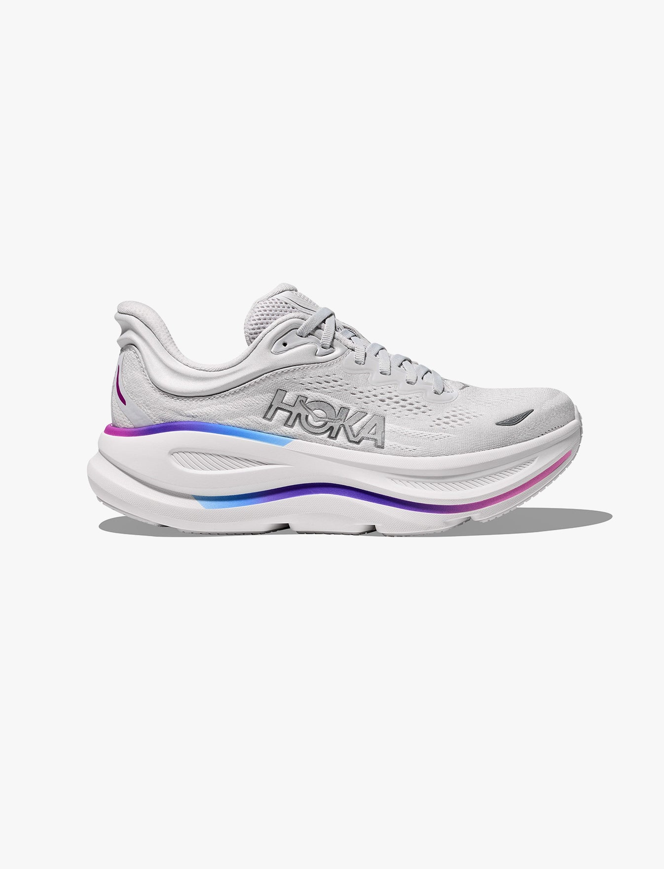 HOKA BONDI 9 - נעלי ספורט לאישה בונדי 9 בצבע אפור/לבן