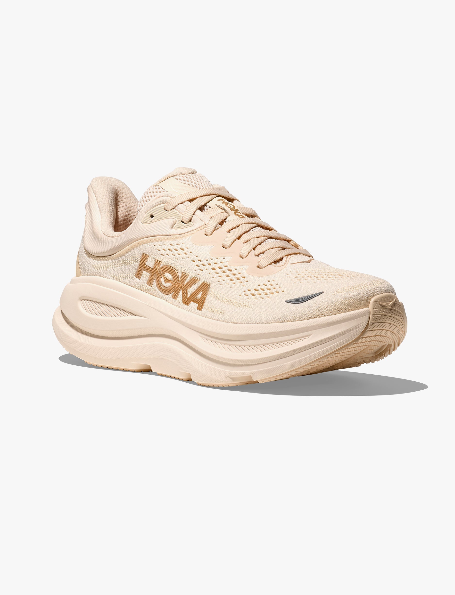 HOKA BONDI 9 - נעלי ספורט לאישה בונדי 9 בצבע וניל