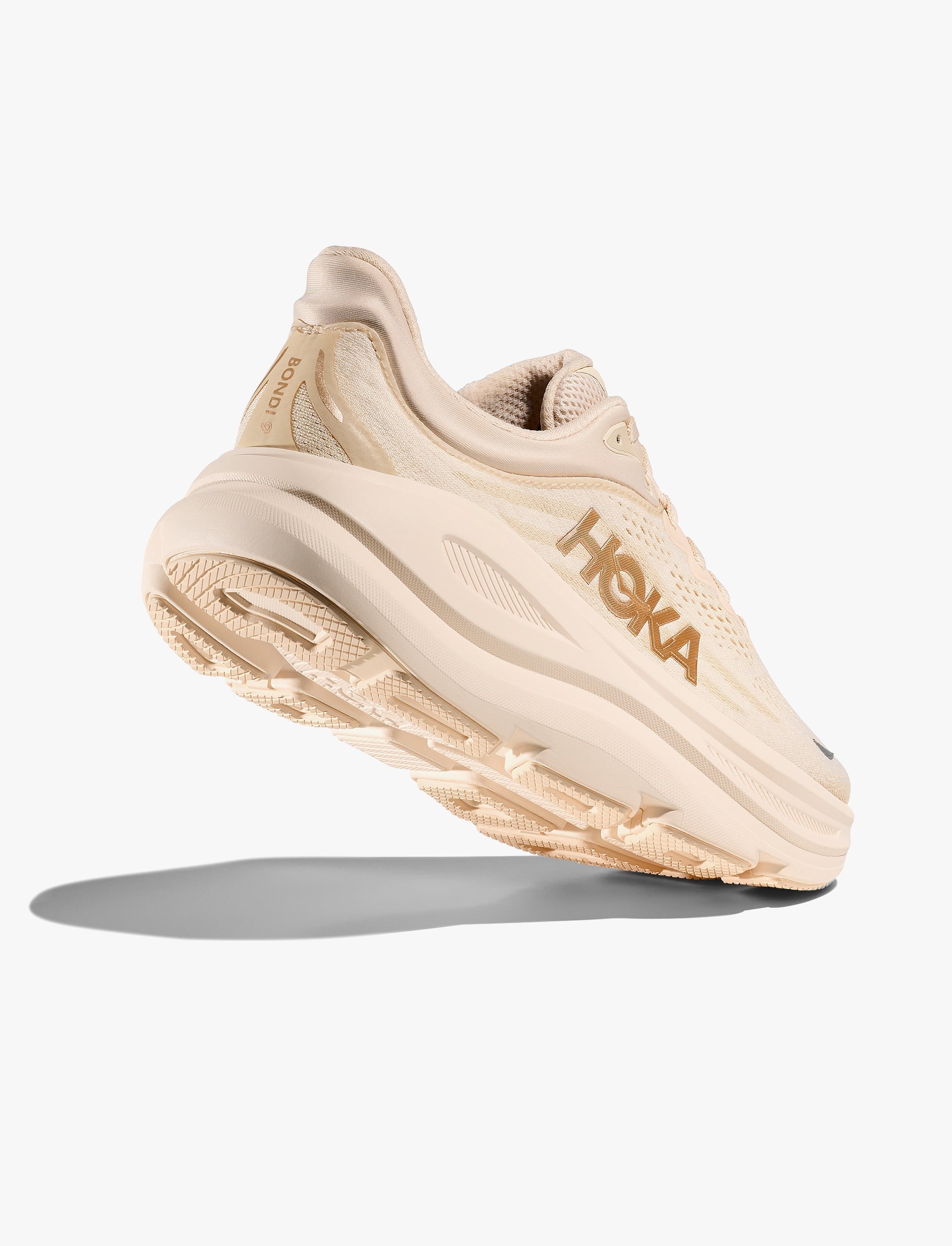 HOKA BONDI 9 - נעלי ספורט לאישה בונדי 9 בצבע וניל