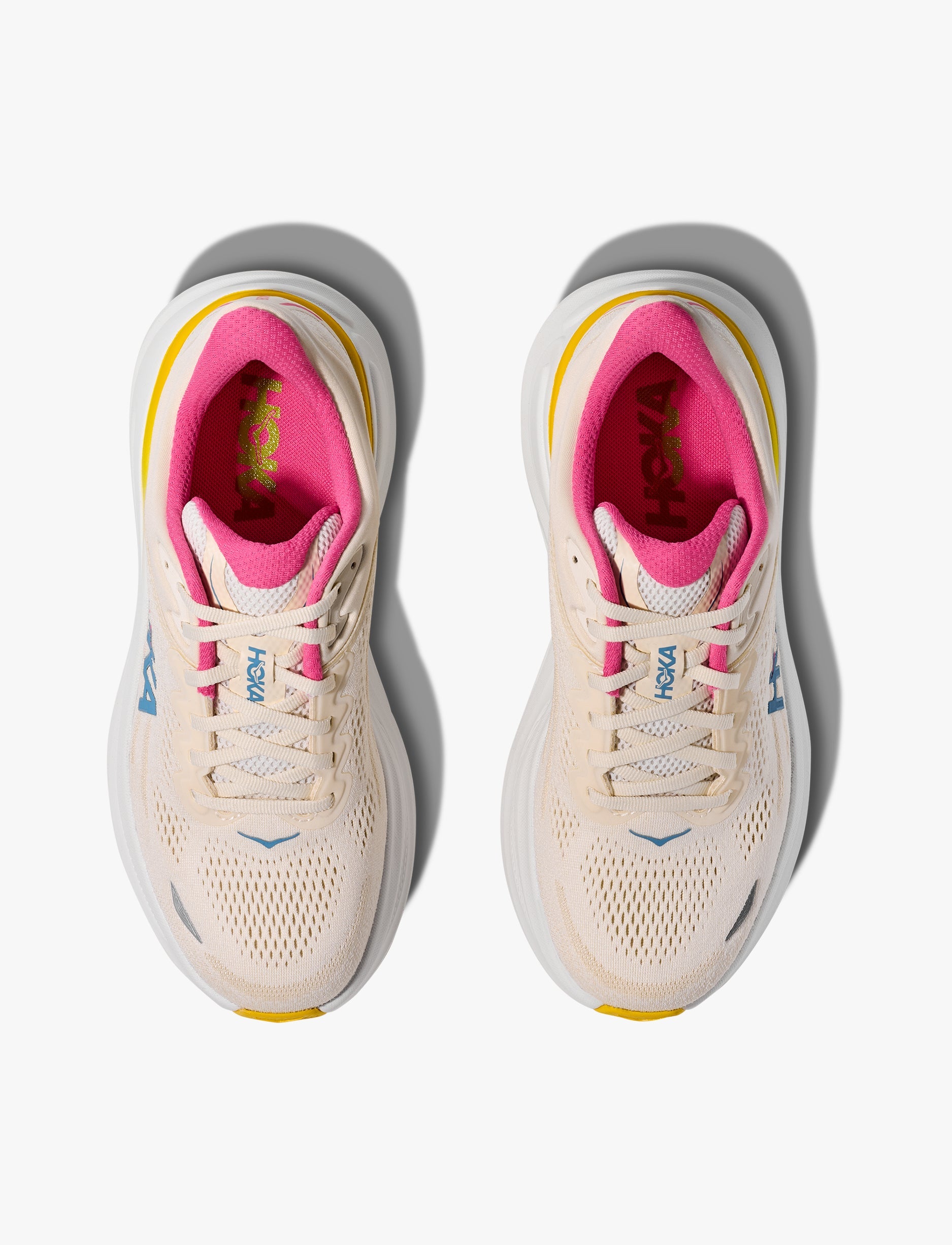 HOKA BONDI WIDE 9 - נעלי ספורט לנשים בונדי 9 רחבות בצבע אלבסטר/ליבנה