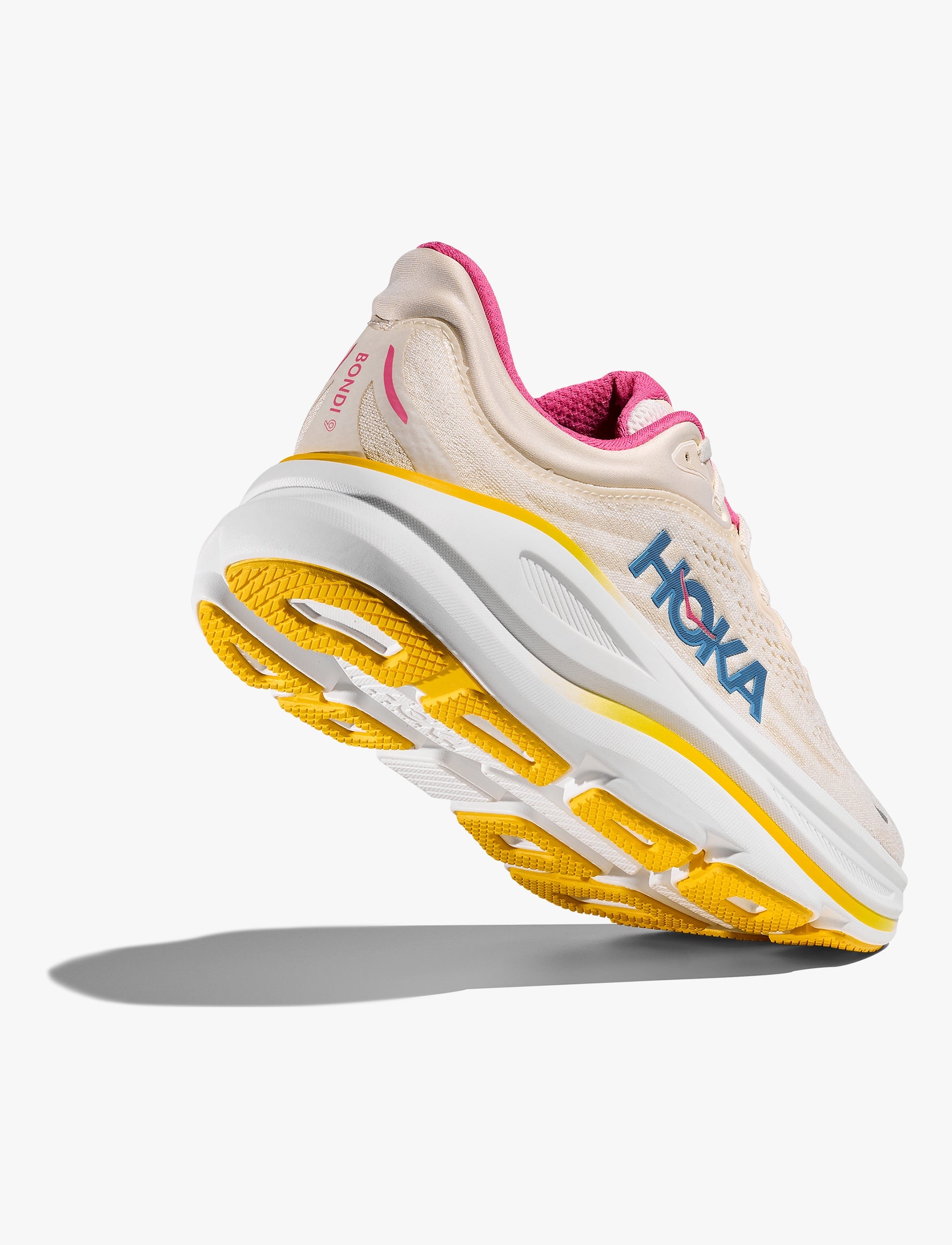 HOKA BONDI WIDE 9 - נעלי ספורט לנשים בונדי 9 רחבות בצבע אלבסטר/ליבנה