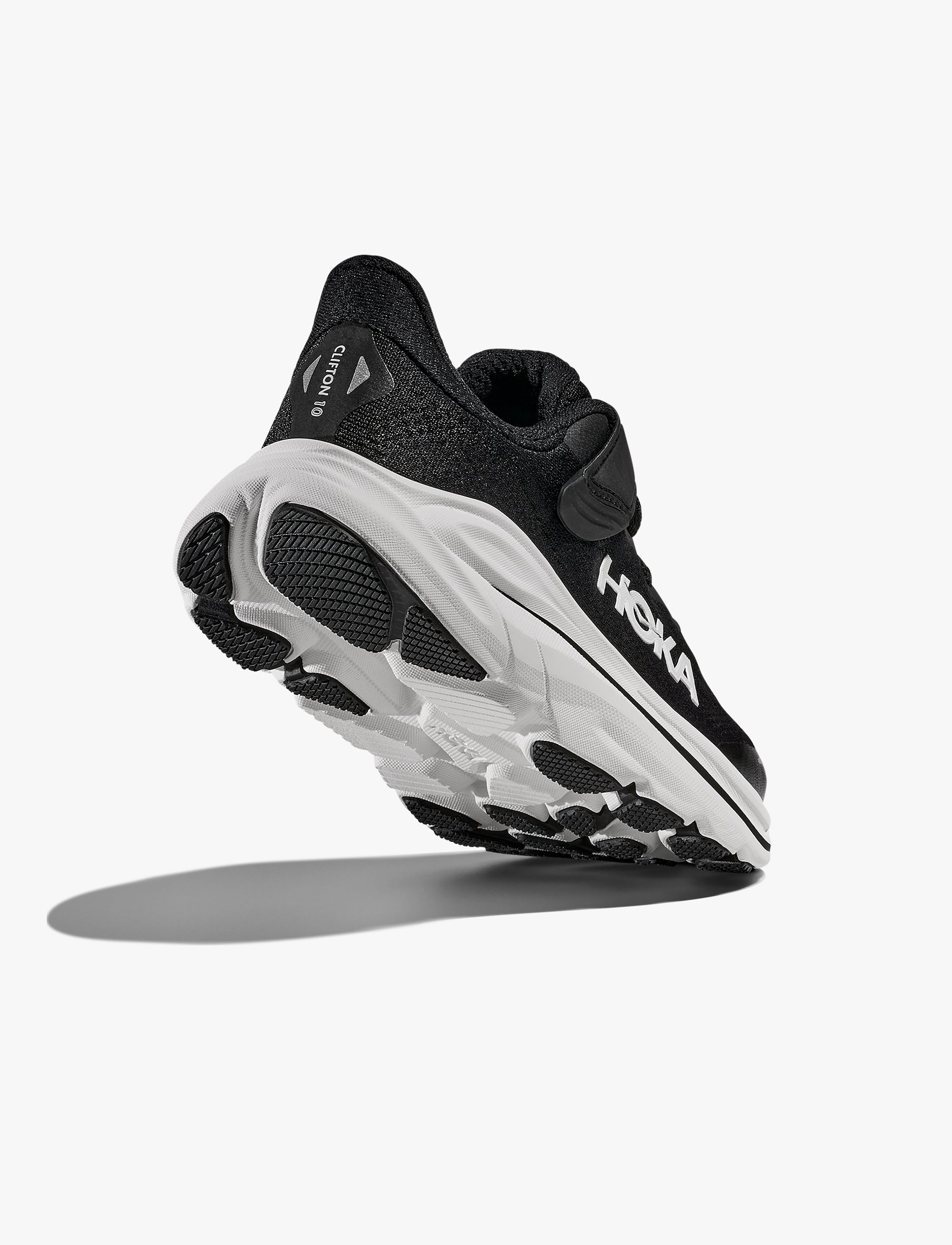 HOKA CLIFTON 10 LITTLE KIDS - נעלי ספורט ילדים הוקה קליפטון 10 בצבע שחור/לבן