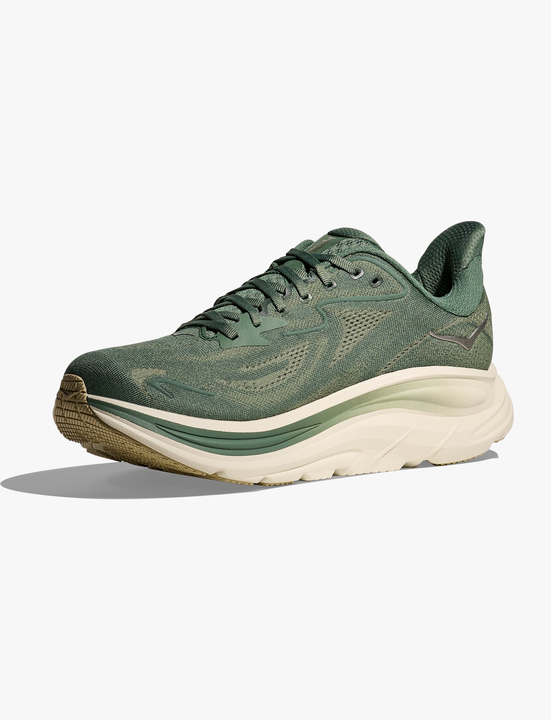 HOKA CLIFTON 10 - נעלי ספורט גברים הוקה קליפטון 10 בצבע ירוק פרן/מלח כמהין