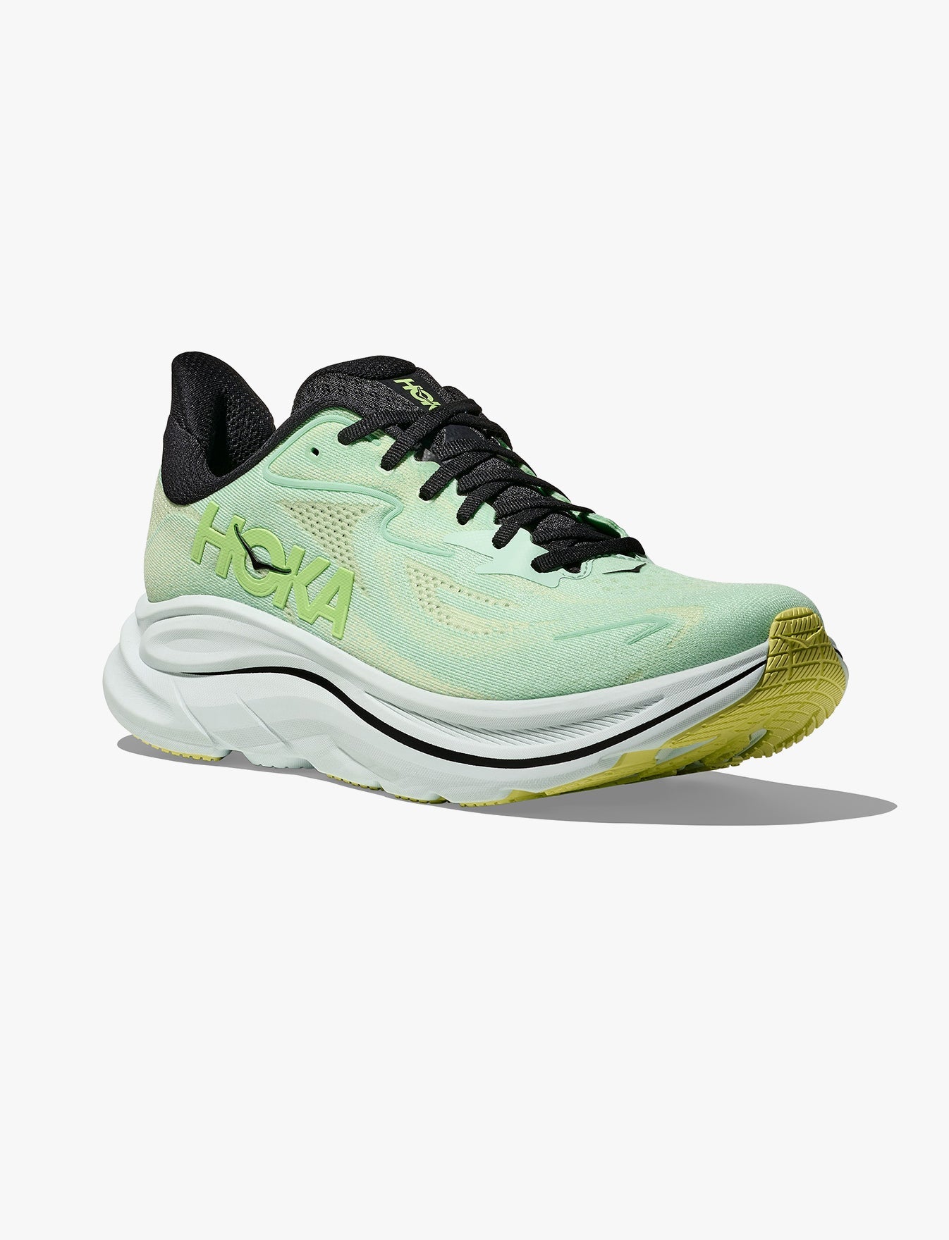 HOKA CLIFTON 10 - נעלי ספורט גברים הוקה קליפטון 10 בצבע מנטה/לבן מלוכלך