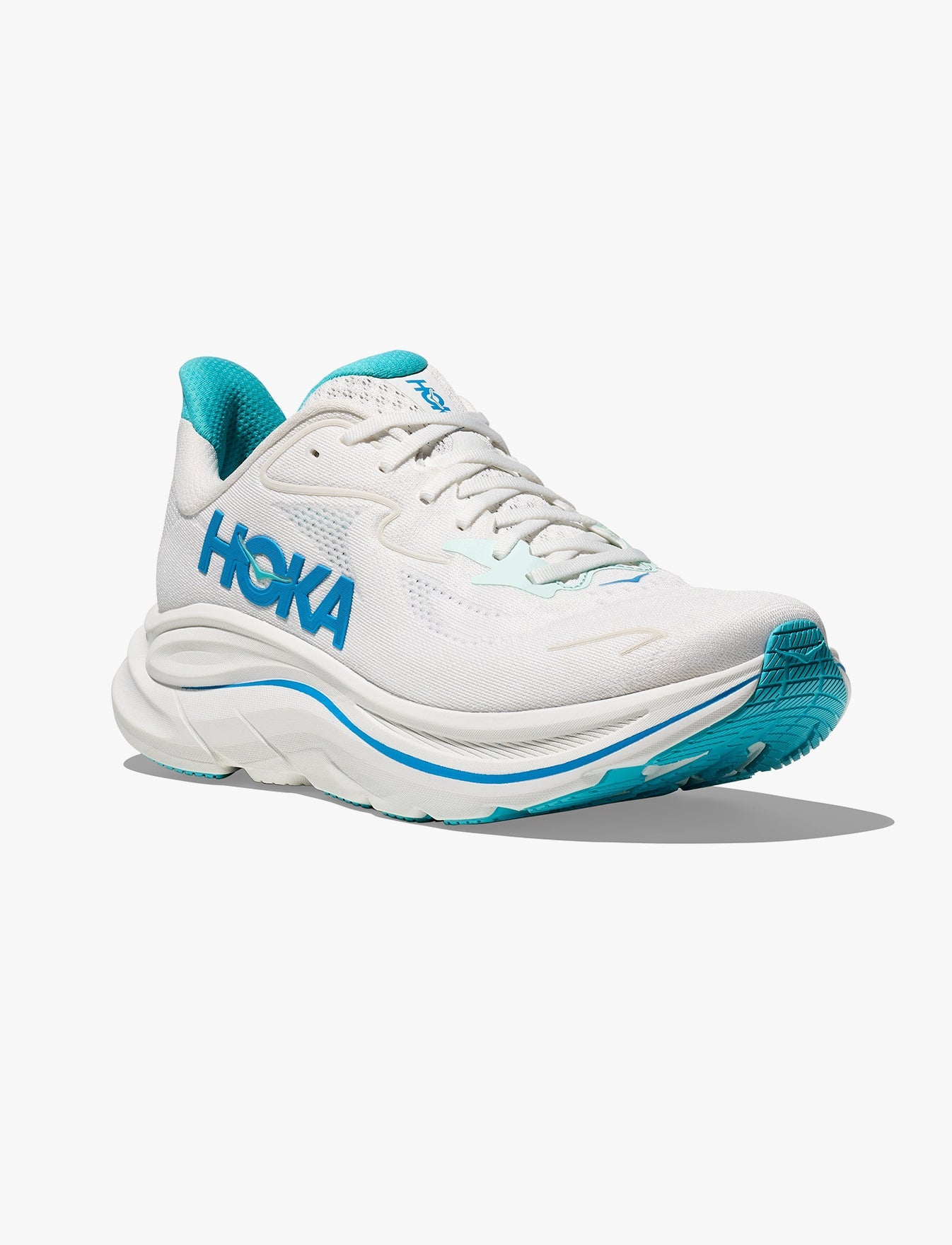 HOKA CLIFTON 10 - נעלי ספורט גברים הוקה קליפטון 10 בצבע לבן/כחול סקי