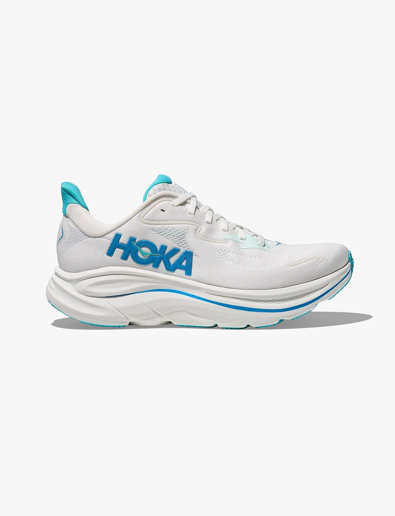 HOKA CLIFTON 10 - נעלי ספורט גברים הוקה קליפטון 10 בצבע לבן/כחול סקי