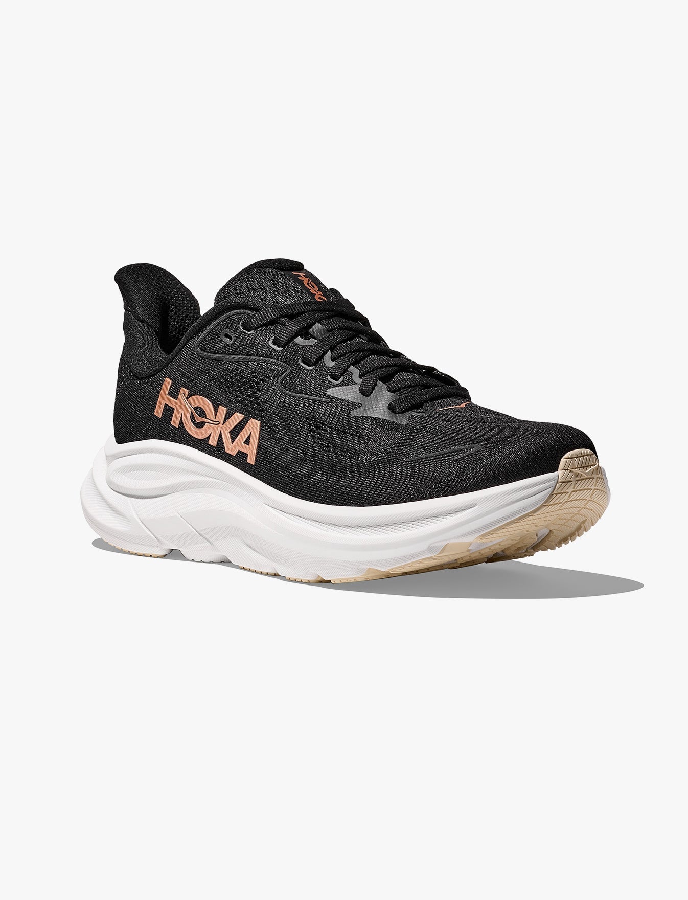 HOKA CLIFTON 10 - נעלי ספורט נשים הוקה קליפטון 10 בצבע שחור/רוז זהב