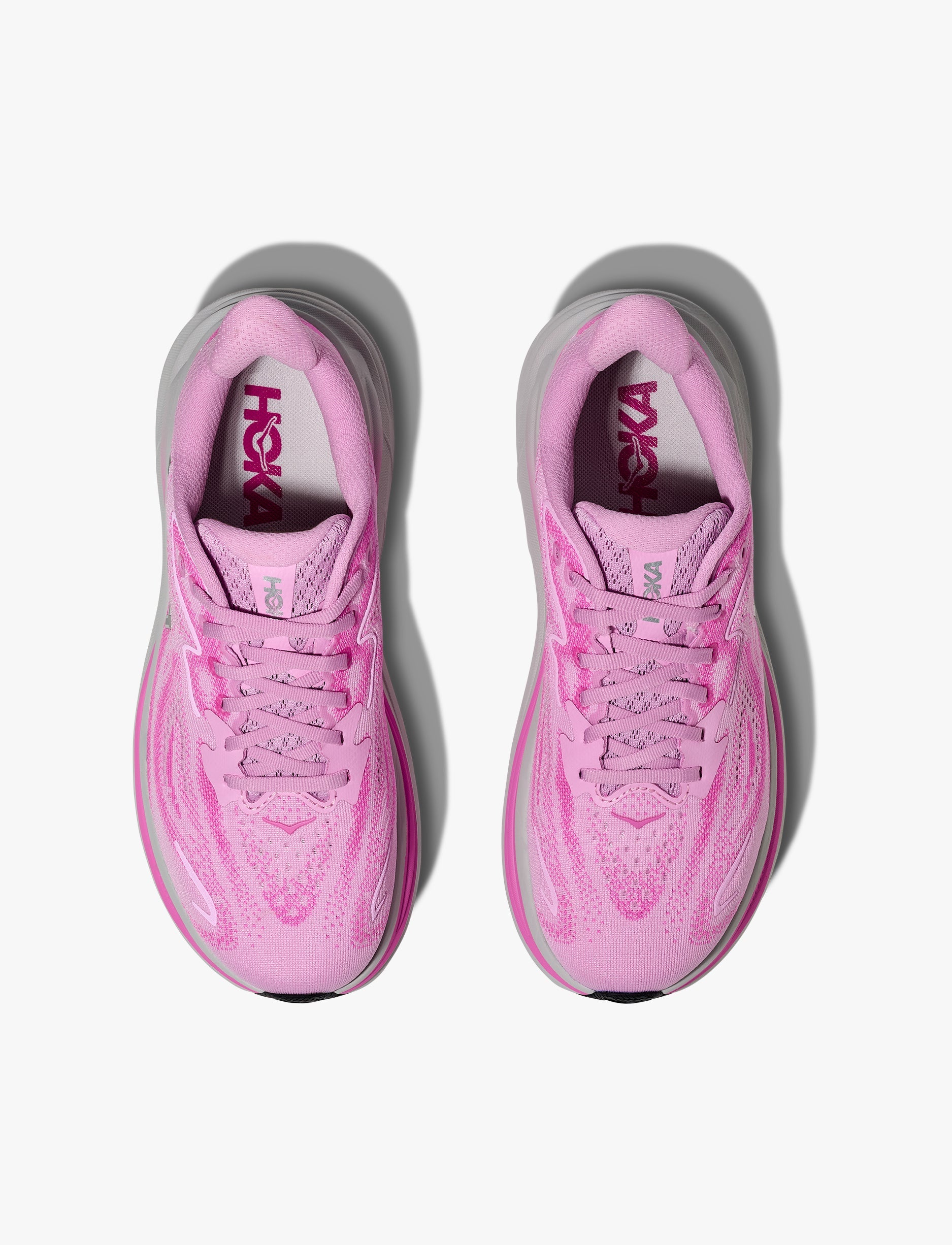 HOKA CLIFTON 10 - נעלי ספורט נשים הוקה קליפטון 10 בצבע צוף פרחים/נאון פוקסי