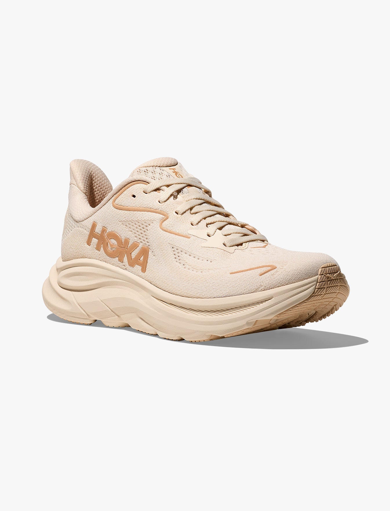 HOKA CLIFTON 10 - נעלי ספורט נשים הוקה קליפטון 10 בצבע וניל/לבנה