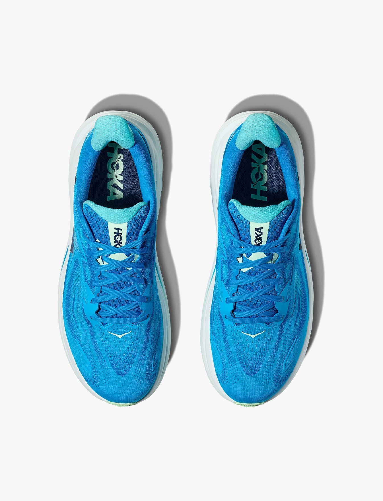 HOKA CLIFTON WIDE 10 - נעלי ספורט גברים הוקה קליפטון 10 רחבות בצבע כחול/כחול שמיים