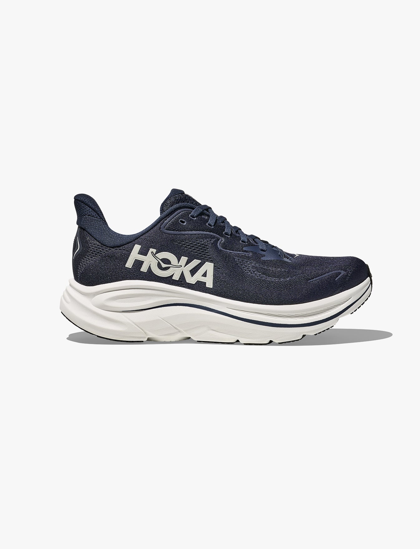 HOKA CLIFTON WIDE 10 - נעלי ספורט גברים הוקה קליפטון 10 רחבות בצבע נייבי/לבן