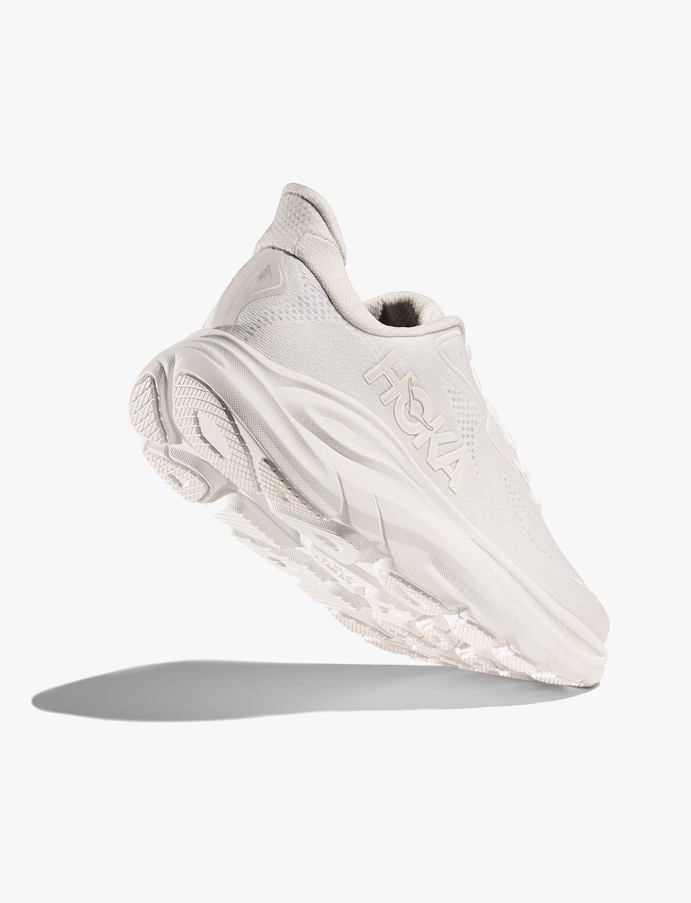 HOKA CLIFTON WIDE 10 - נעלי ספורט גברים הוקה קליפטון 10 רחבות בצבע לבן/לבן