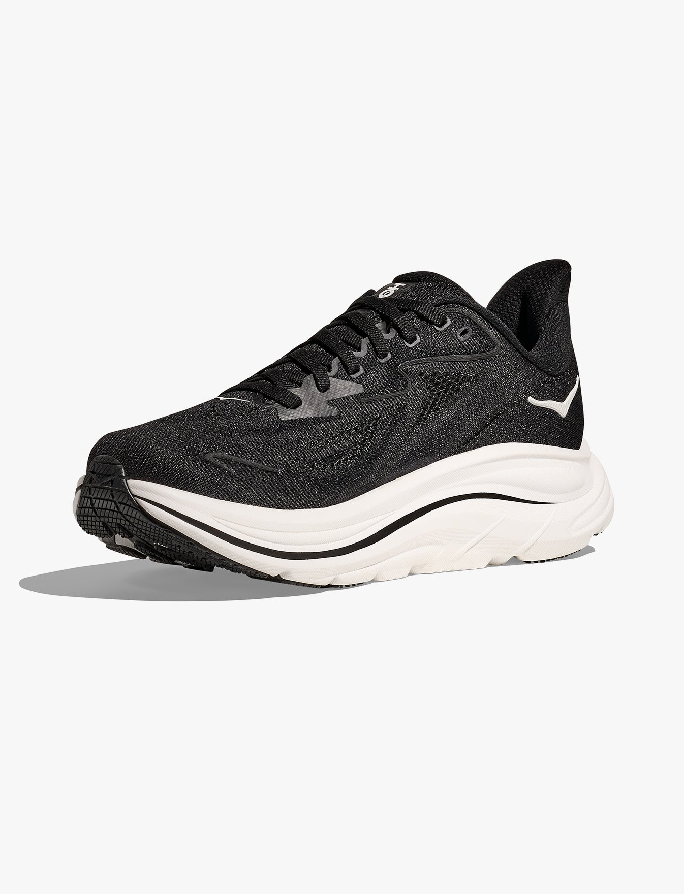 HOKA CLIFTON WIDE 10 - נעלי ספורט נשים הוקה קליפטון 10 רחבות בצבע שחור/לבן