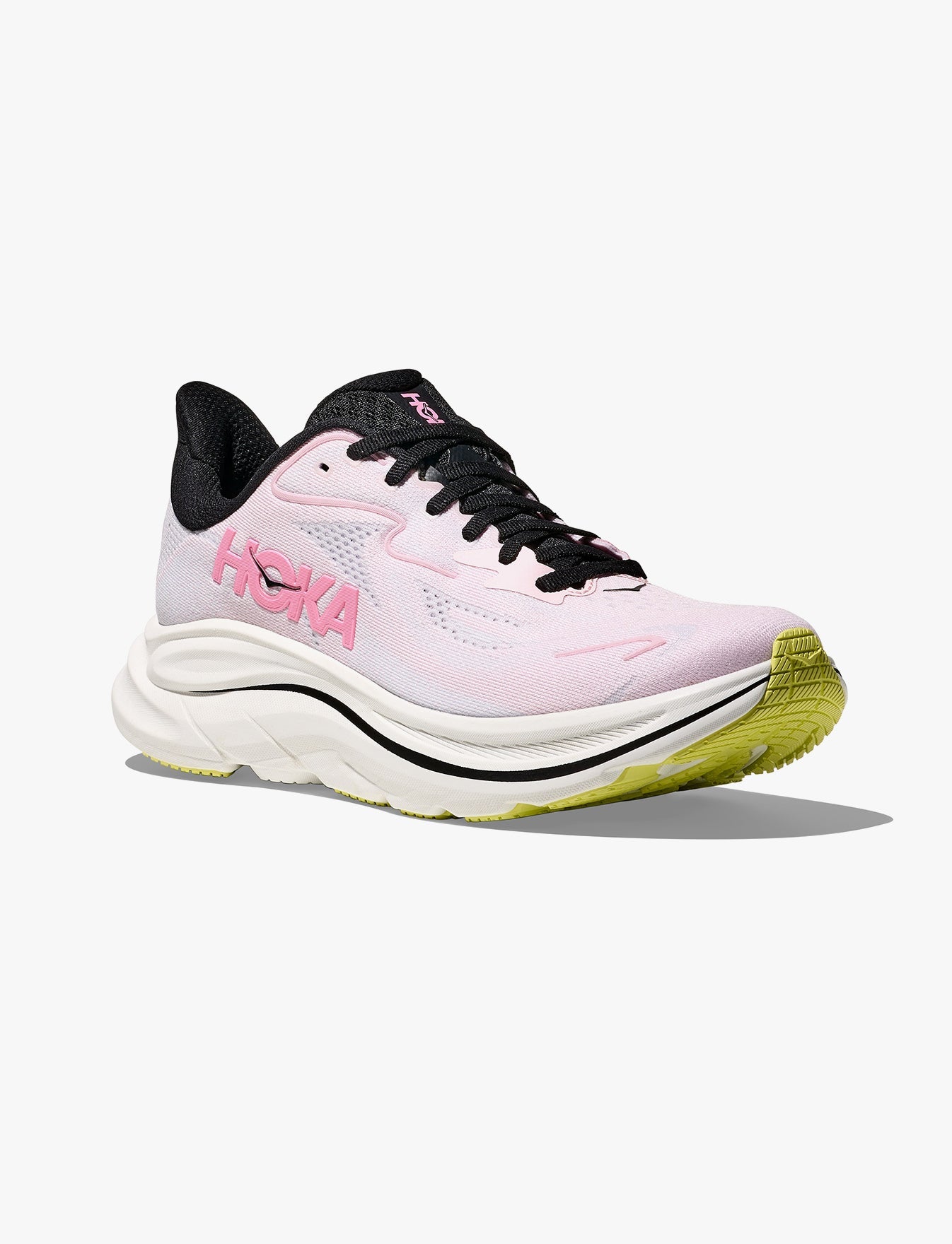 HOKA CLIFTON WIDE 10 - נעלי ספורט נשים הוקה קליפטון 10 רחבות בצבע ורוד ציפורן/אור כוכב