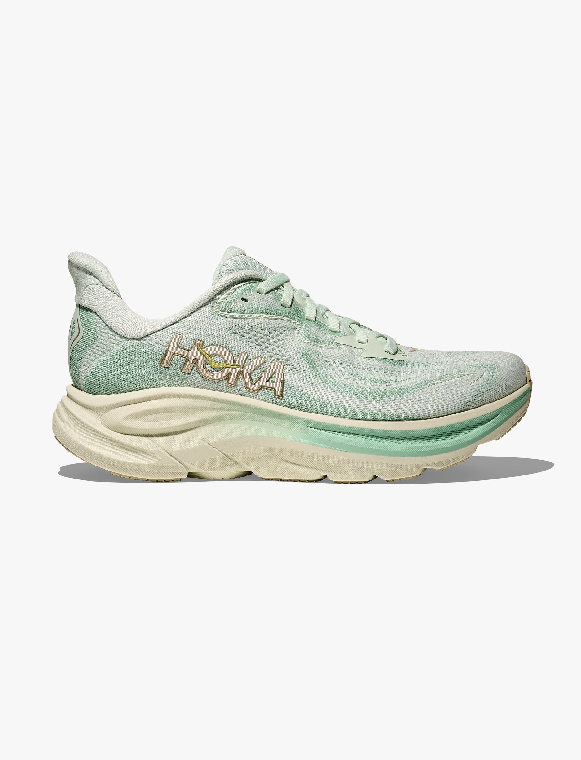 HOKA CLIFTON WIDE 10 - נעלי ספורט נשים הוקה קליפטון 10 רחבות בצבע זכוכית ים/ג'ייד