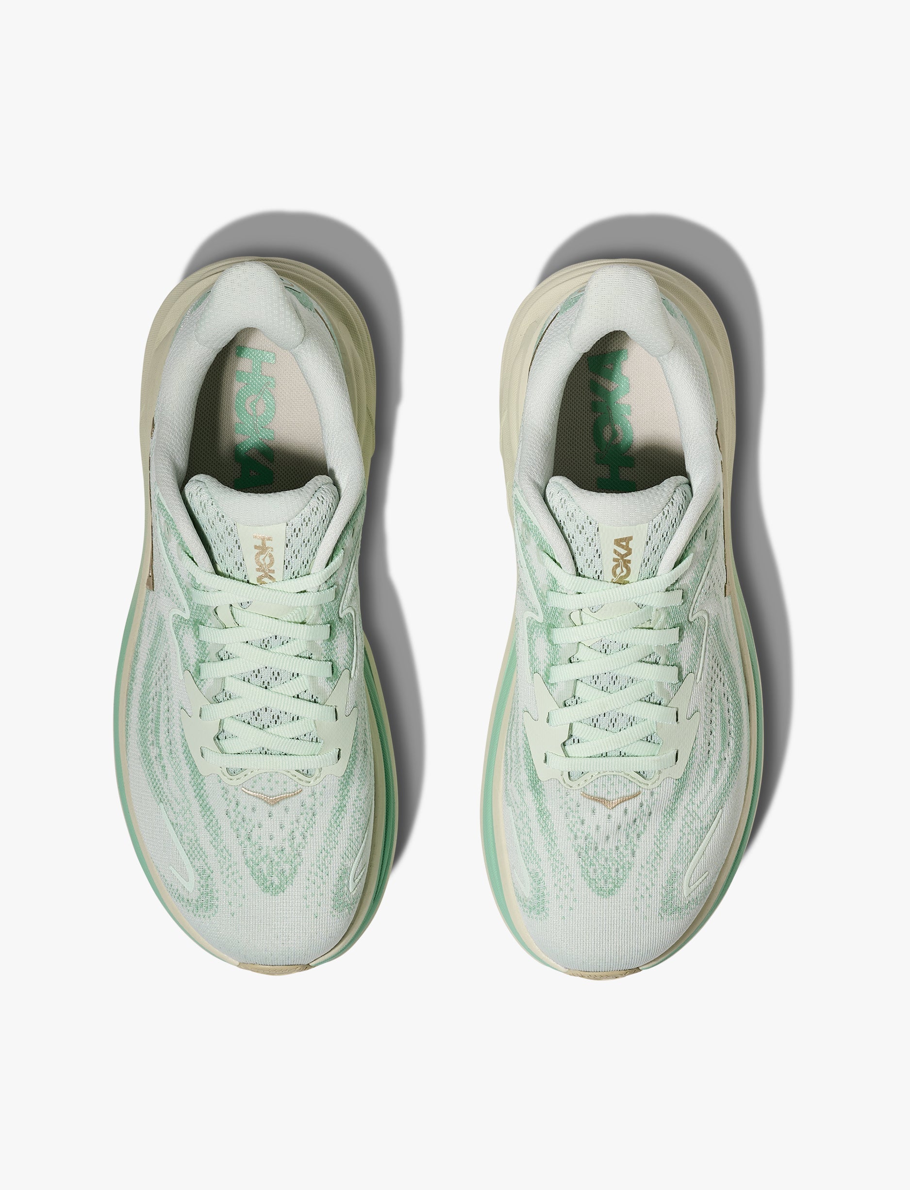 HOKA CLIFTON WIDE 10 - נעלי ספורט נשים הוקה קליפטון 10 רחבות בצבע זכוכית ים/ג'ייד