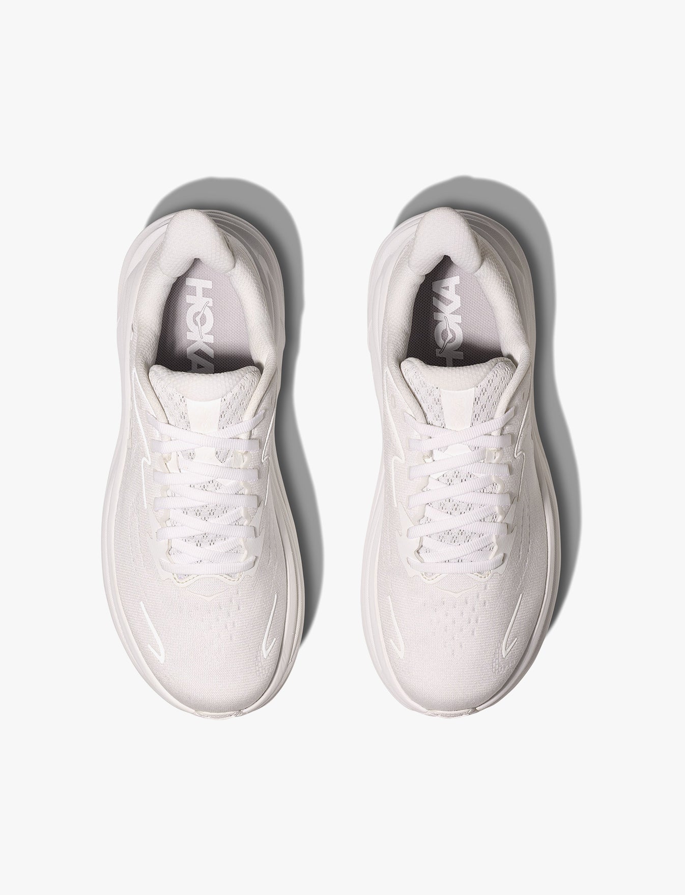 HOKA CLIFTON WIDE 10 - נעלי ספורט נשים הוקה קליפטון 10 רחבות בצבע לבן/לבן