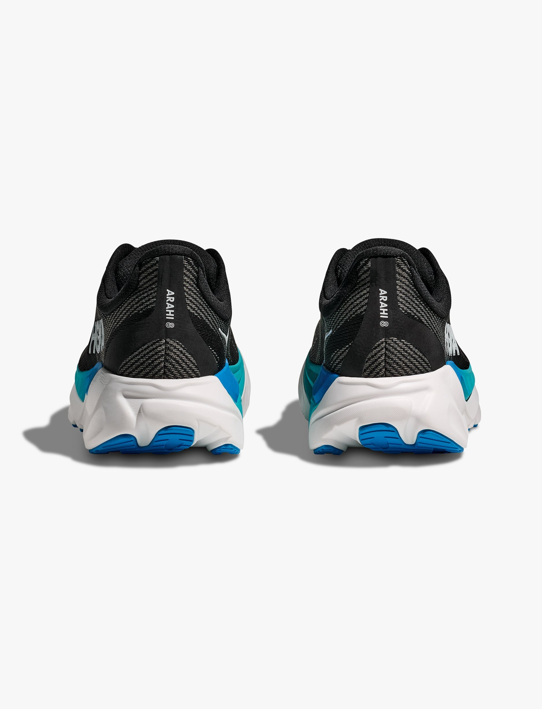 HOKA Arahi Wide 8 - נעלי ספורט גברים הוקה ארהי 8 רחבות בצבע שחור/כחול סקיי