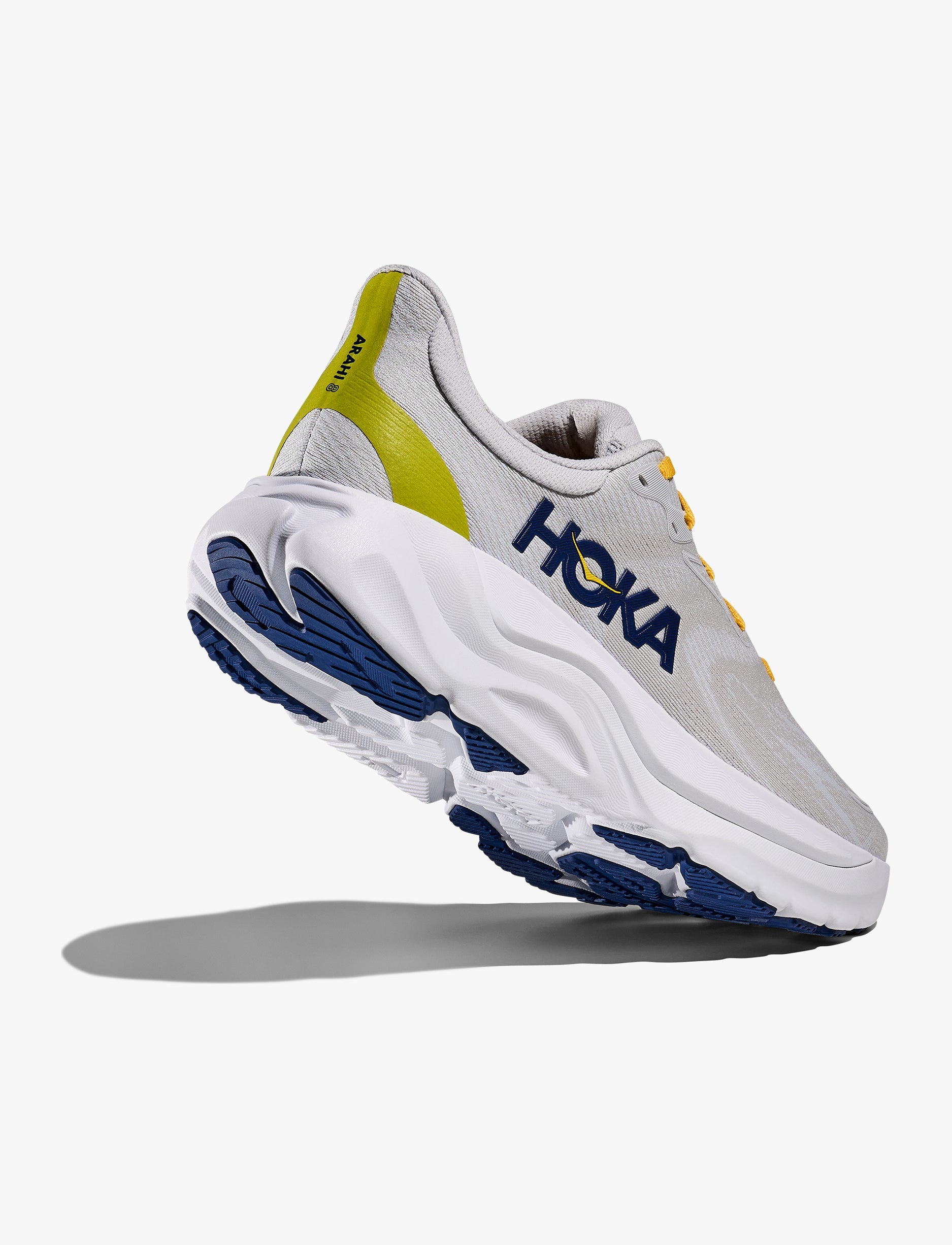 HOKA Arahi Wide 8 - נעלי ספורט גברים הוקה ארהי 8 רחבות בצבע סטראד/אפור קוסמי