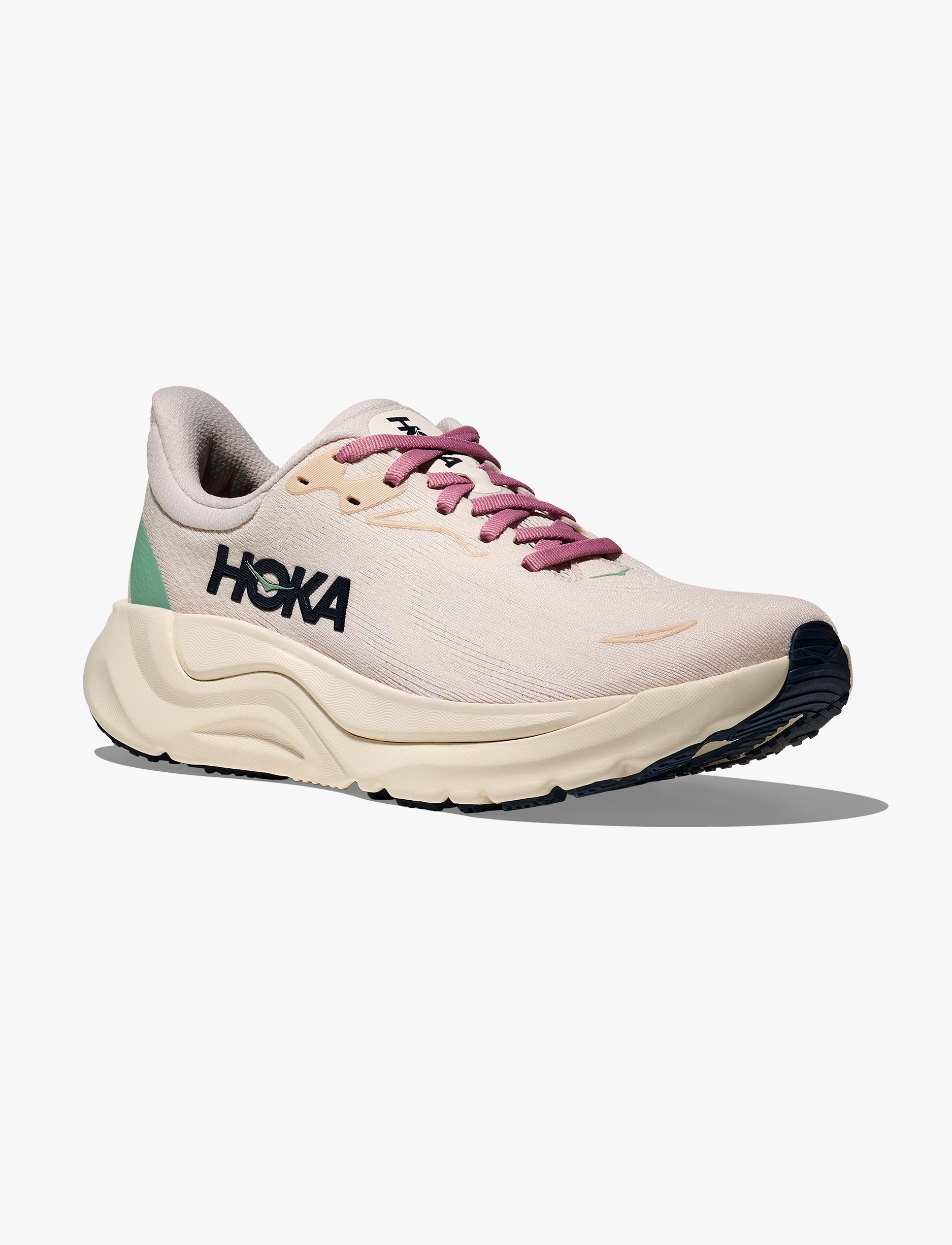 HOKA Arahi Wide 8 - נעלי ספורט נשים הוקה ארהי 8 רחבות בצבע קרם ורדים/אלבסטר