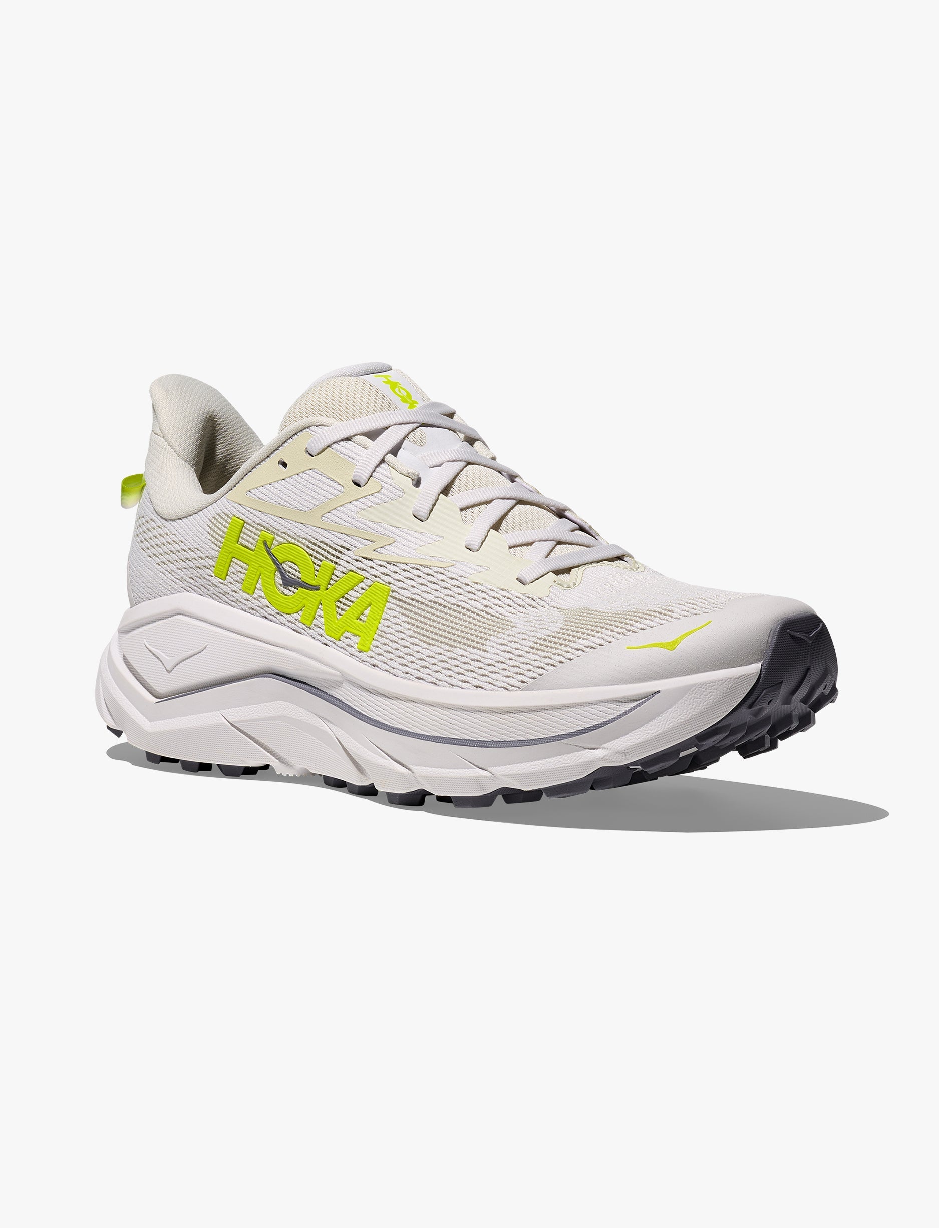 Hoka Challenger 8 - נעלי ספורט גברים הוקה צ'אלנג'ר 8 בצבע לבן/נאון סיטרוס