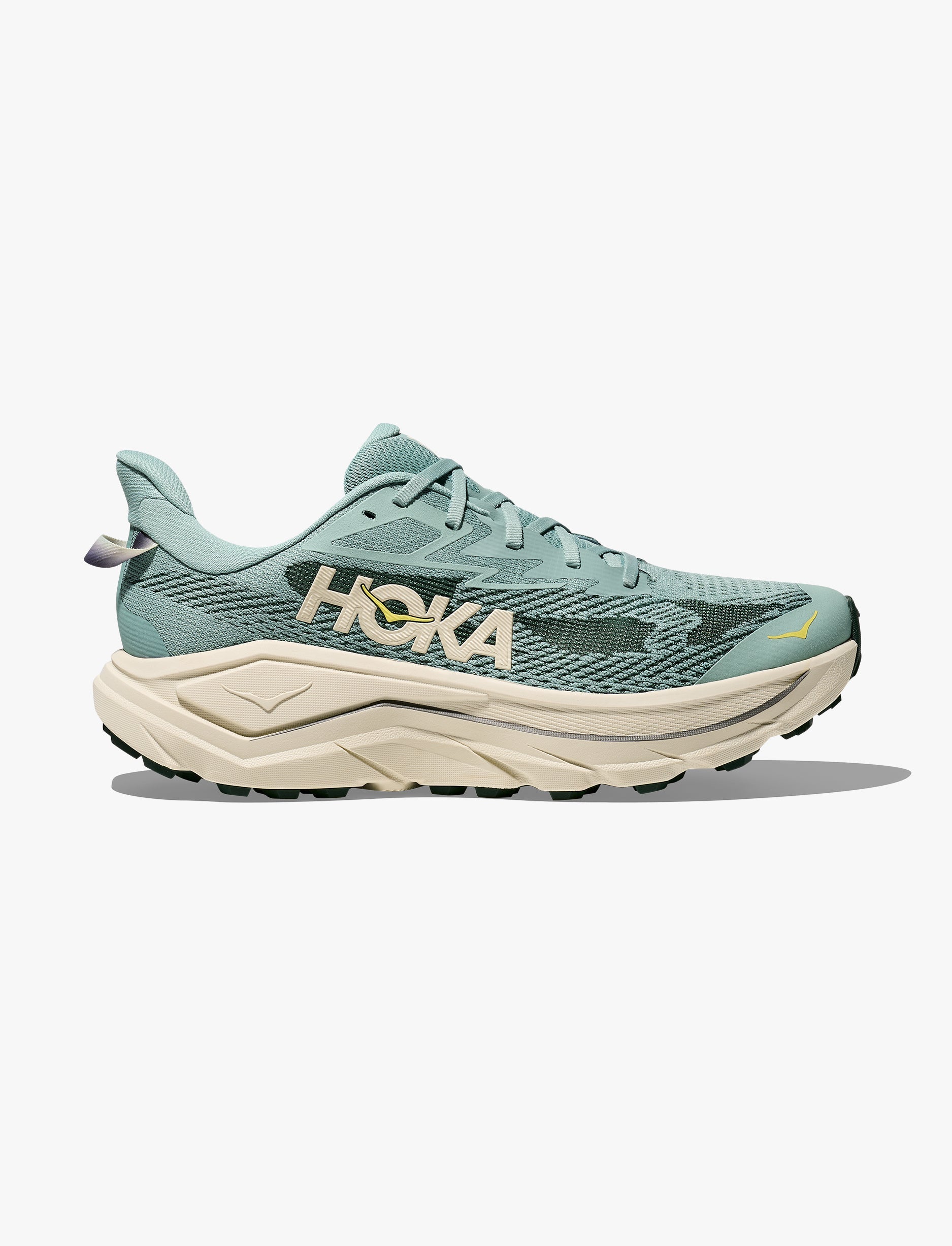 Hoka Challenger Wide 8 - נעלי ספורט גברים הוקה צ'אלנג'ר 8 רחבות בצבע ירוק ג'ייד/כמהין