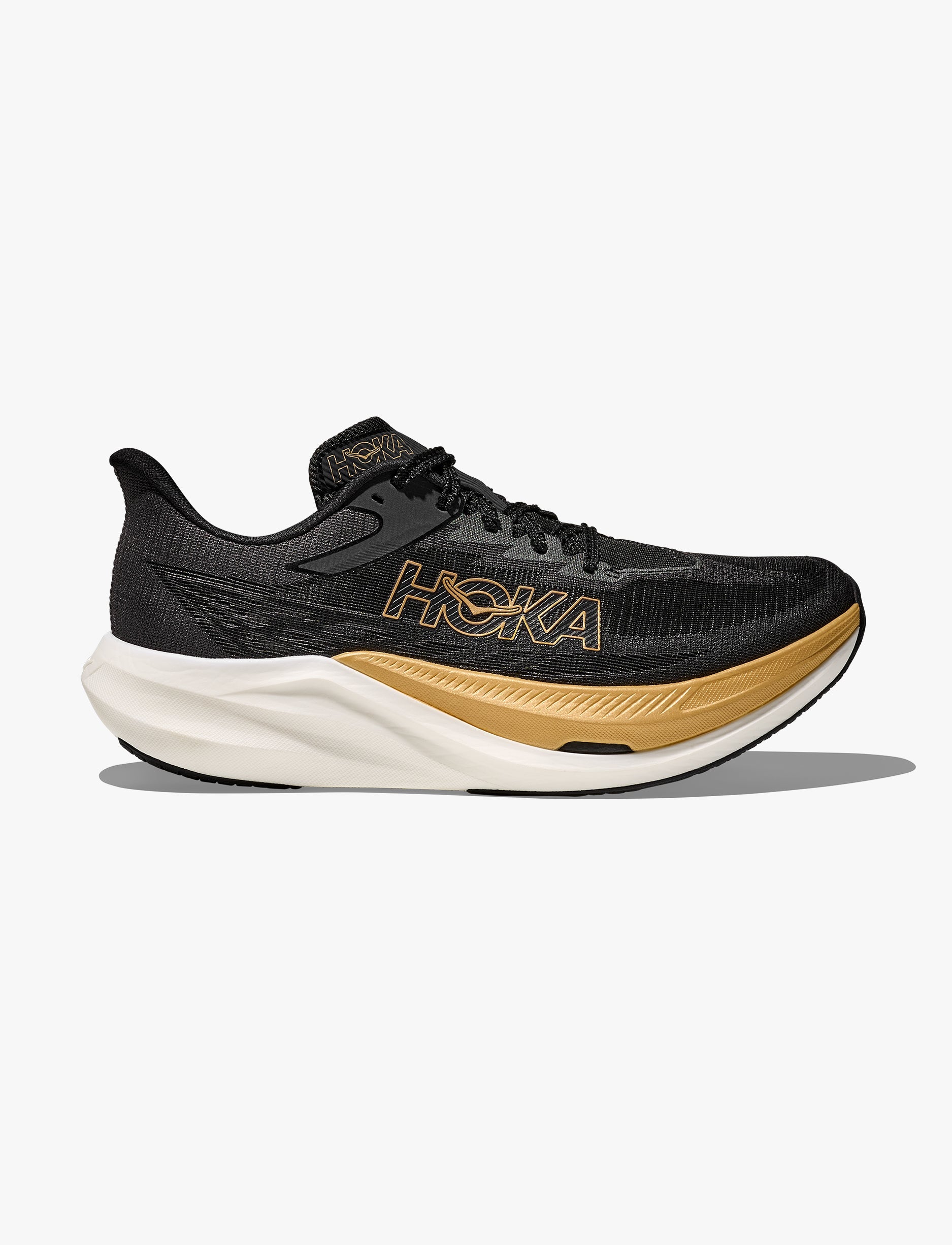 HOKA ROCKET X 3 - נעלי ספורט הוקה רוקט איקס 3 בצבע שחור/זהב