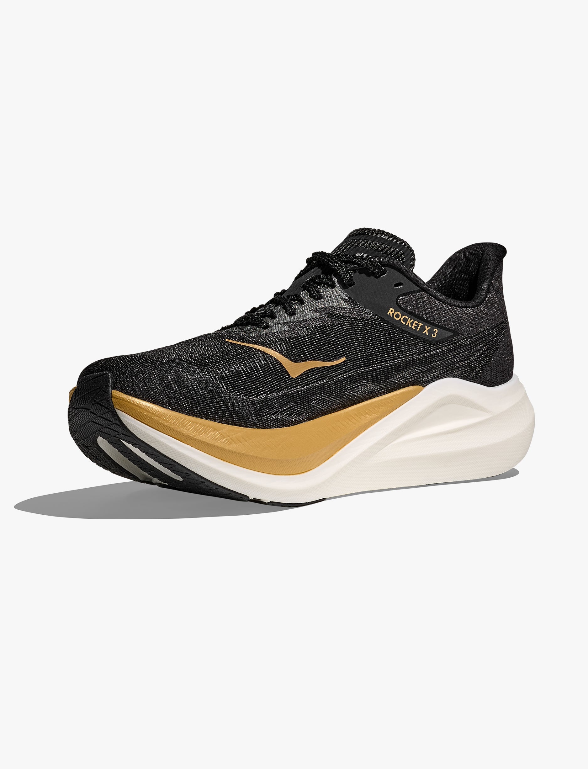 HOKA ROCKET X 3 - נעלי ספורט הוקה רוקט איקס 3 בצבע שחור/זהב