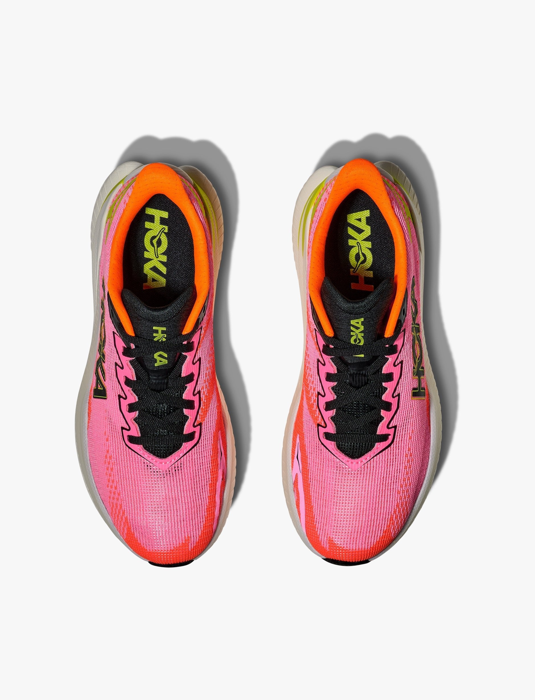 HOKA MACH X 3 - נעלי ספורט לנשים הוקה מאכ איקס בצבע רוז נאון/כתום נאון