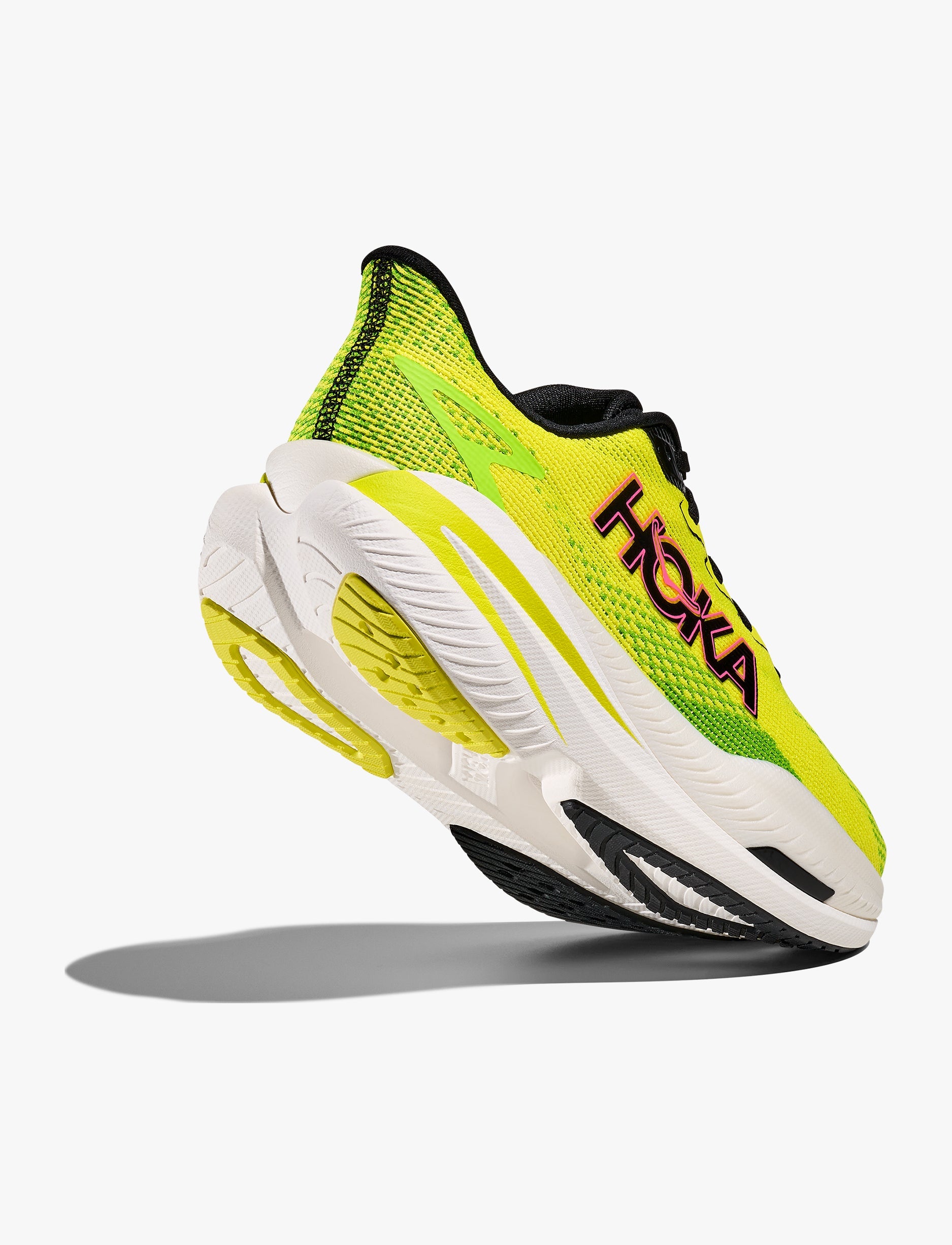 HOKA MACH X 3 Wide - נעלי ספורט לגברים הוקה מאכ איקס 3 רחבות בצבע נאון/נאון ליים