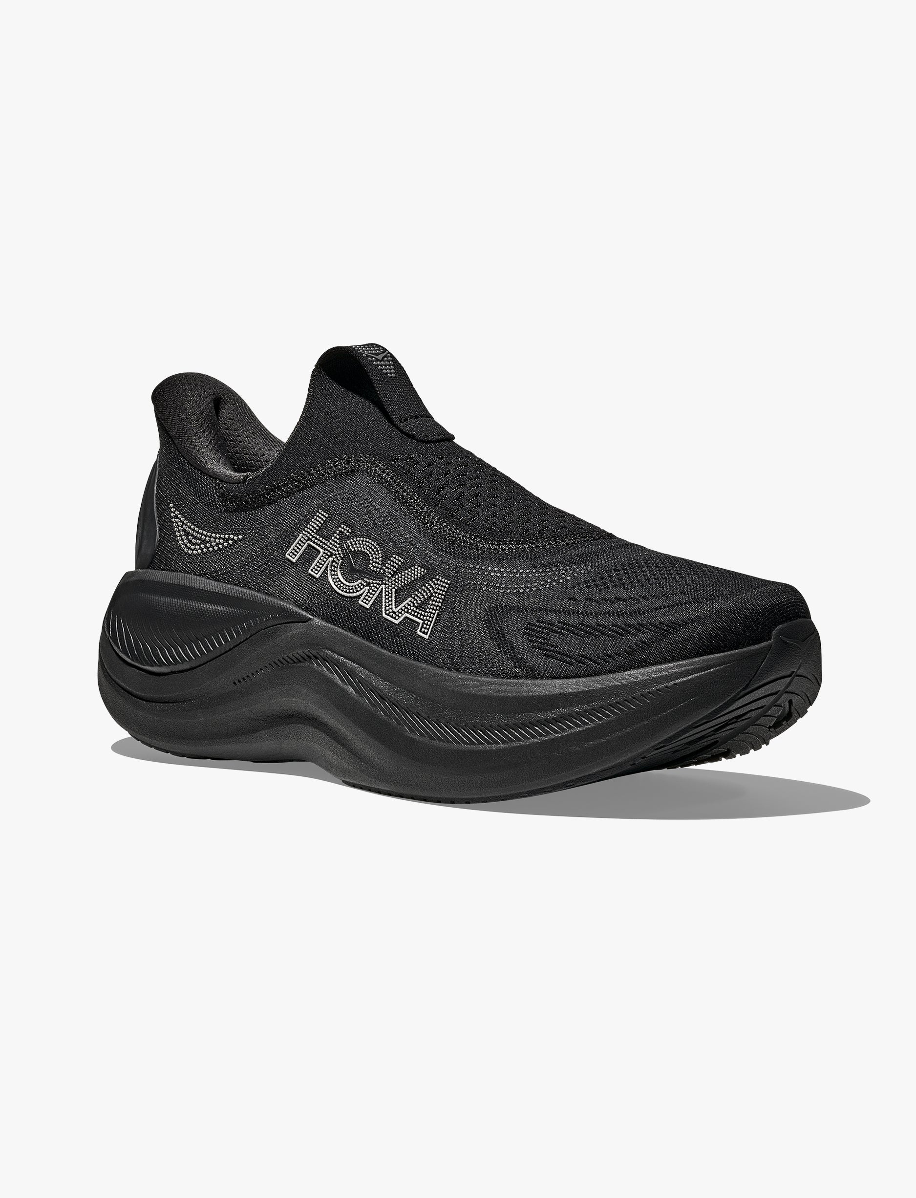 HOKA Skyward Laceless - נעלי התאוששות הוקה סקייווארד לייסלס לגברים בצבע שחור/שחור
