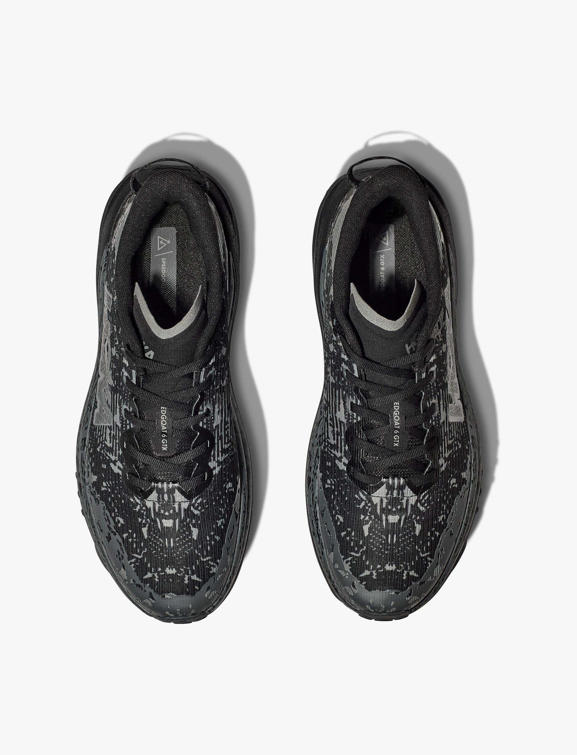 HOKA SPEEDGOAT 6 MID GTX WIDE - נעלי הוקה ספידגוט 6 מיד רחבות לגברים בצבע שחור/שחור אורביט