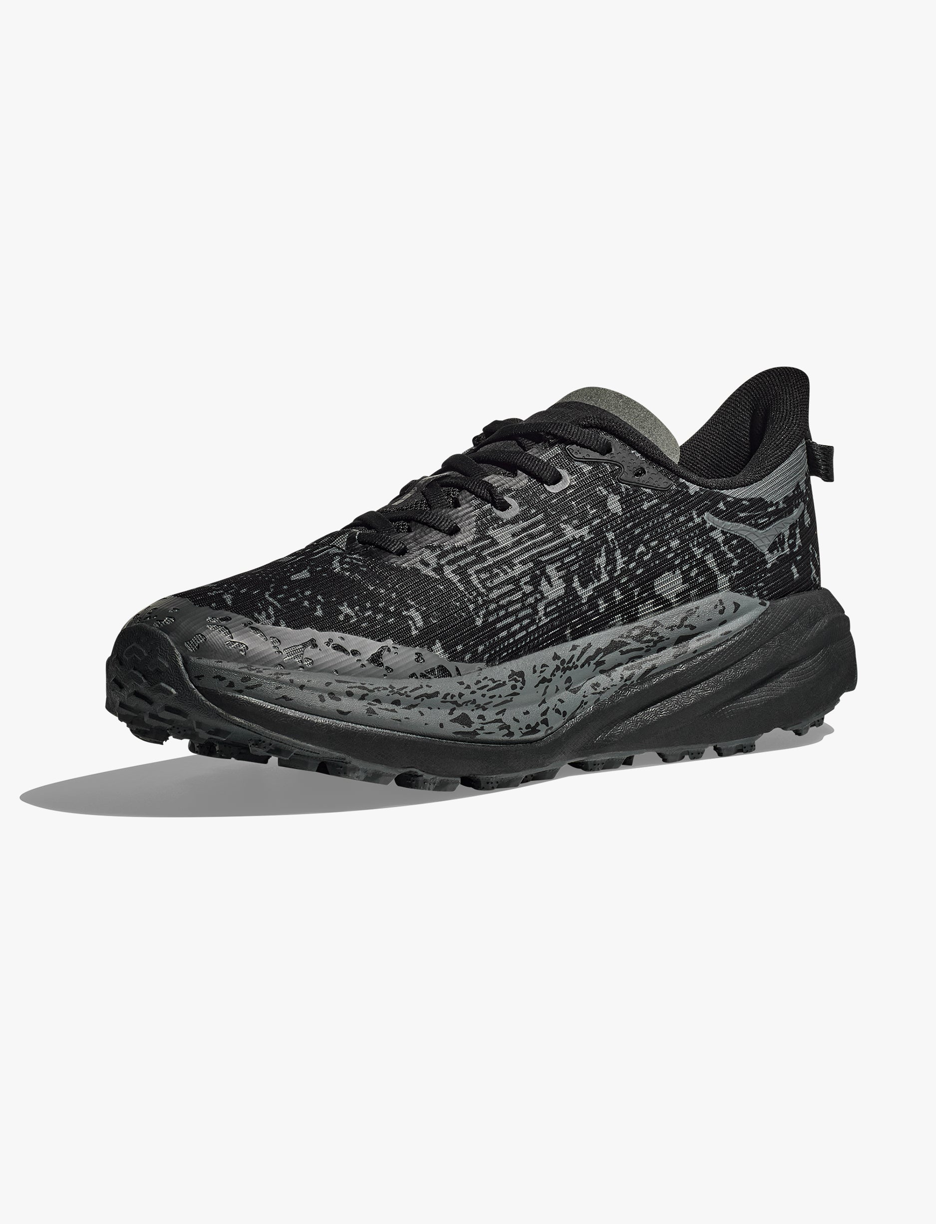 HOKA SPEEDGOAT 6 MID GTX WIDE - נעלי הוקה ספידגוט 6 מיד רחבות לגברים בצבע שחור/שחור אורביט