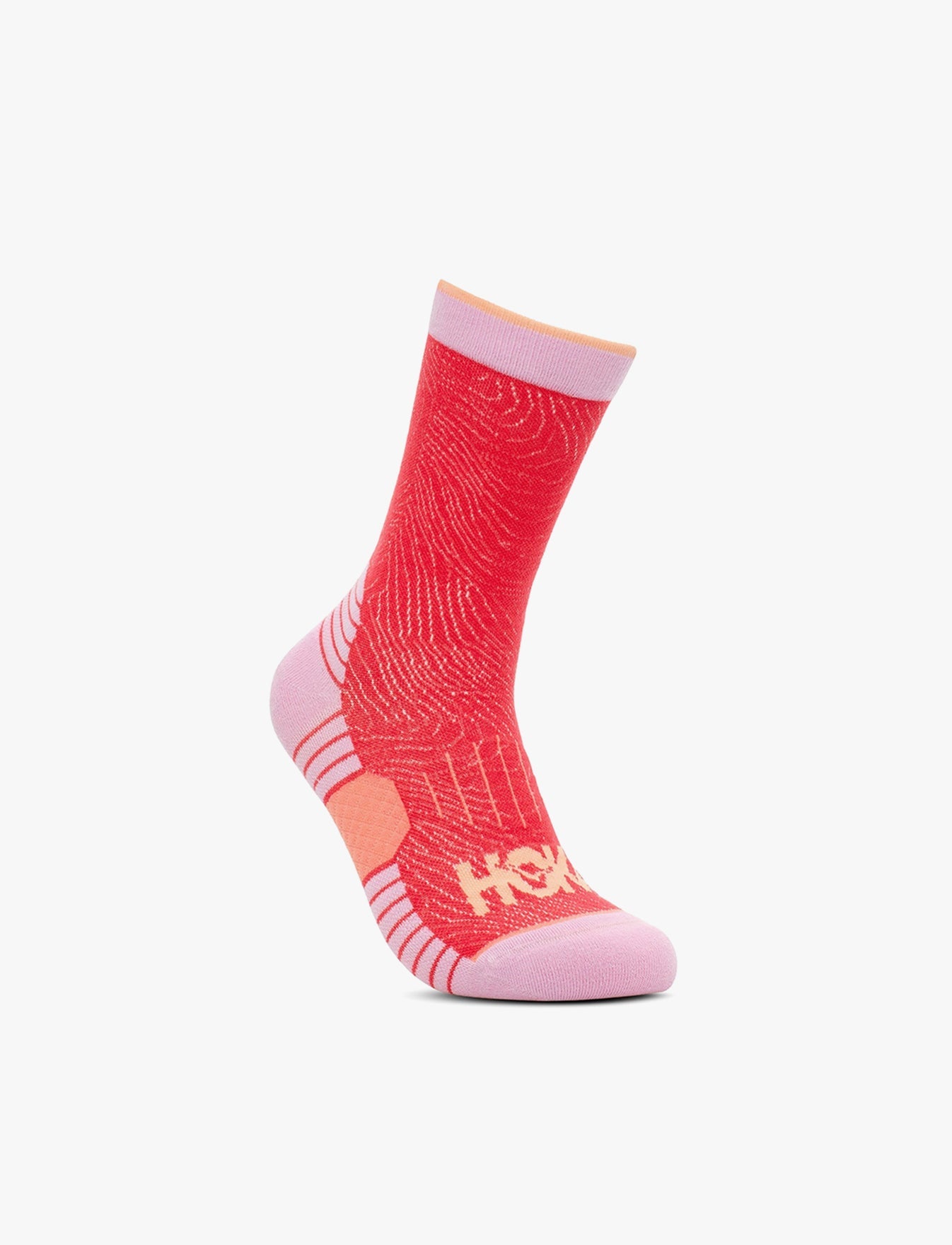 U CREW RUN SOCK 3-PACK – מארז 3 זוגות גרבי ריצה גבוהות בצבע אדום בהיר/כתום/צהבהב
