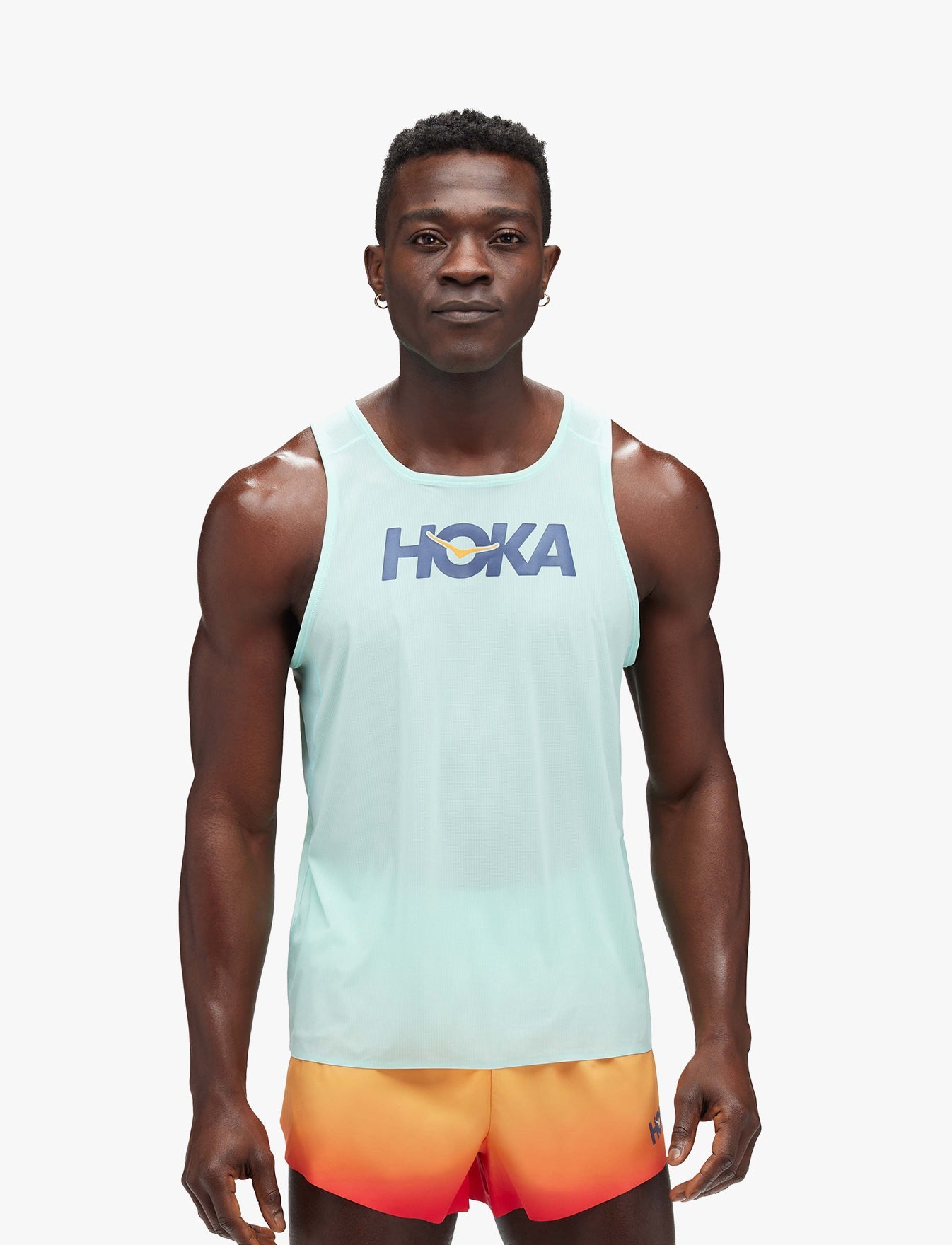 M AIROLITE RUN TANK - גופיית ריצה אירולייט לגברים בצבע כחול