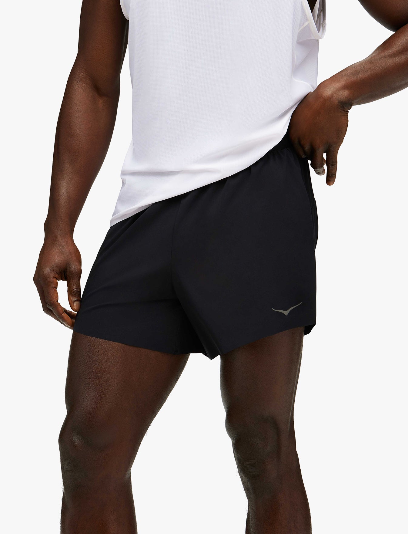 M GLIDE 5'' SHORT W/BRIEF - מכנסי ריצה גלייד לגברים 5 אינצ' או 12.7 ס"מ בצבע שחור