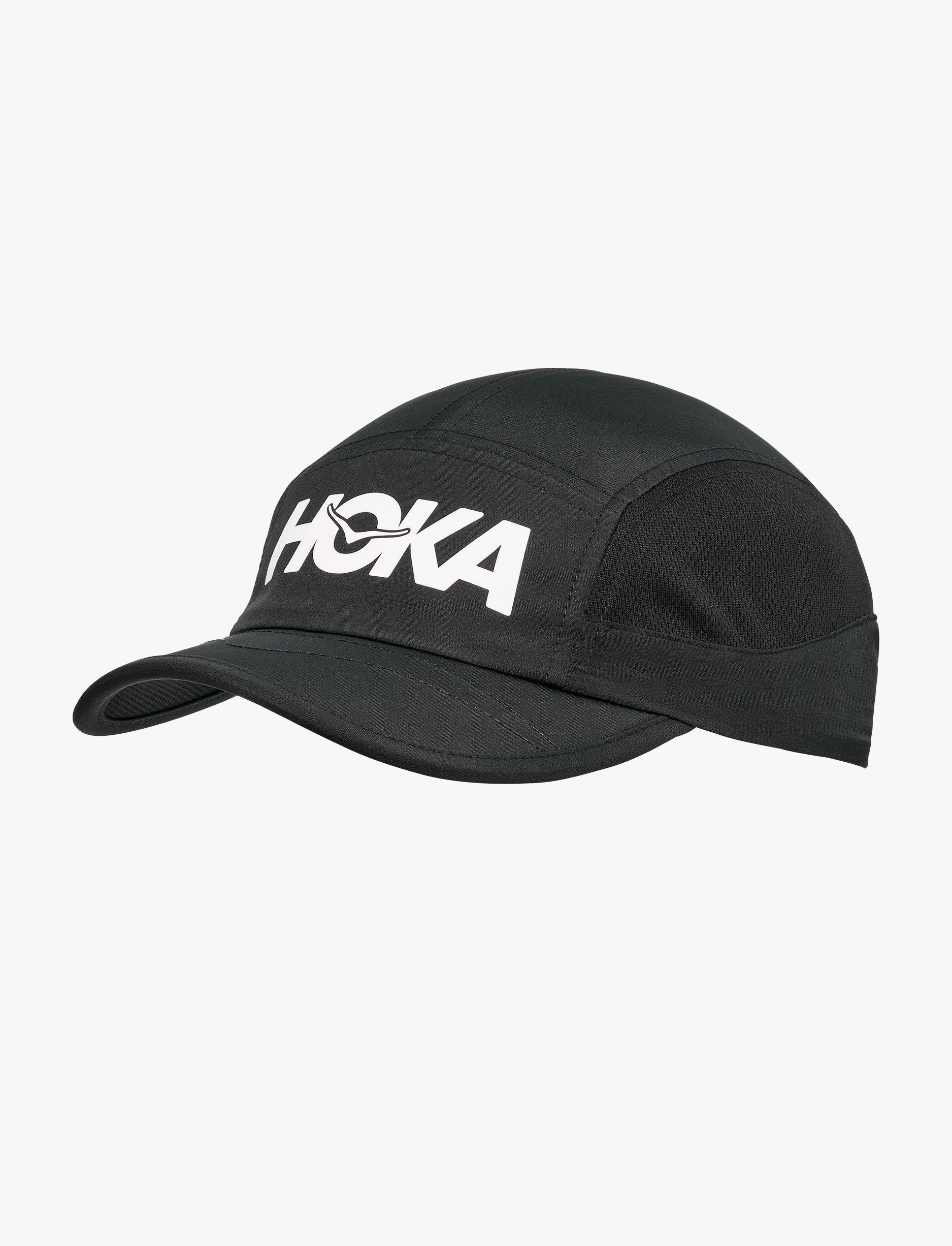 HOKA RUN HAT - כובע ריצה הוקה בצבע שחור