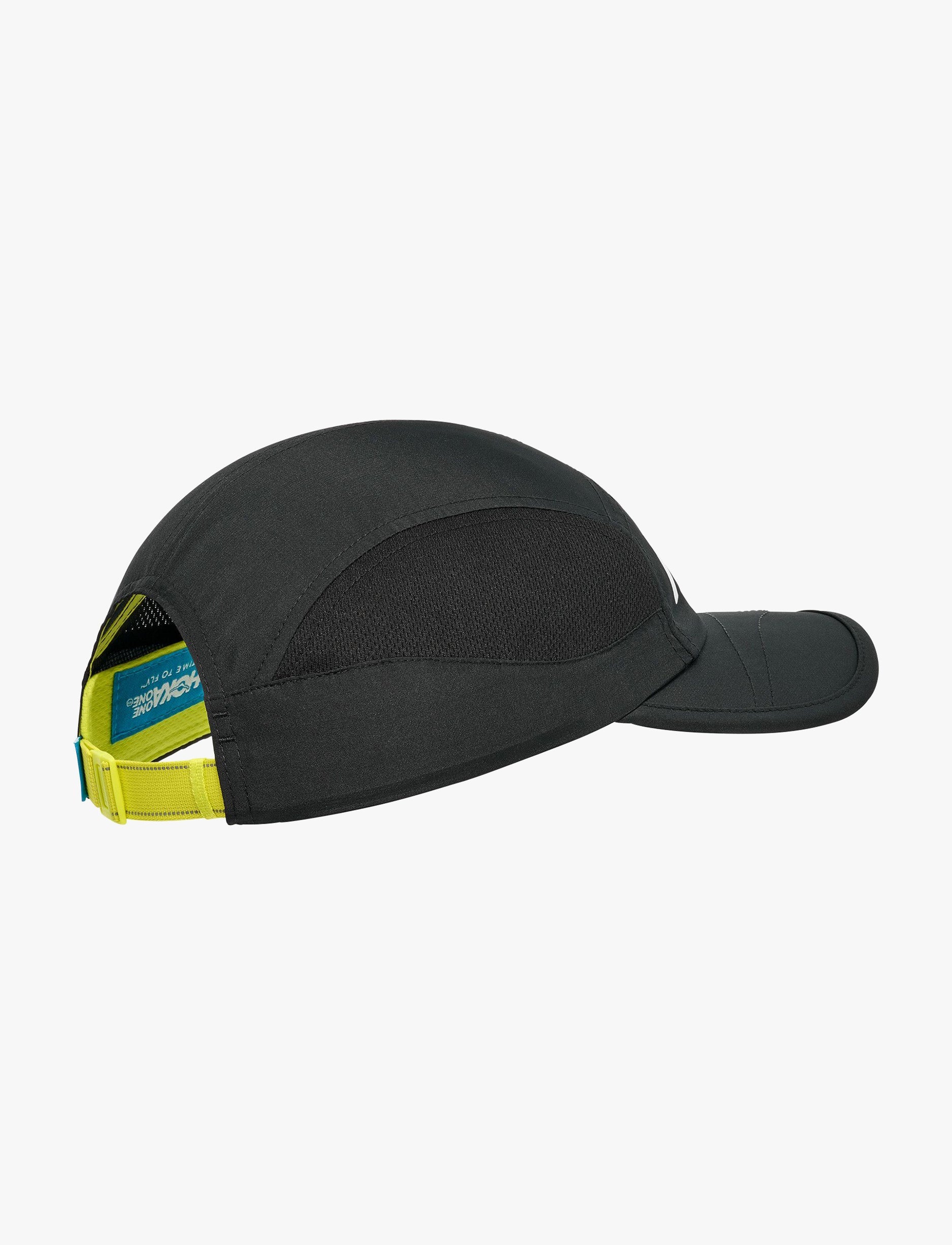 HOKA RUN HAT - כובע ריצה הוקה בצבע שחור