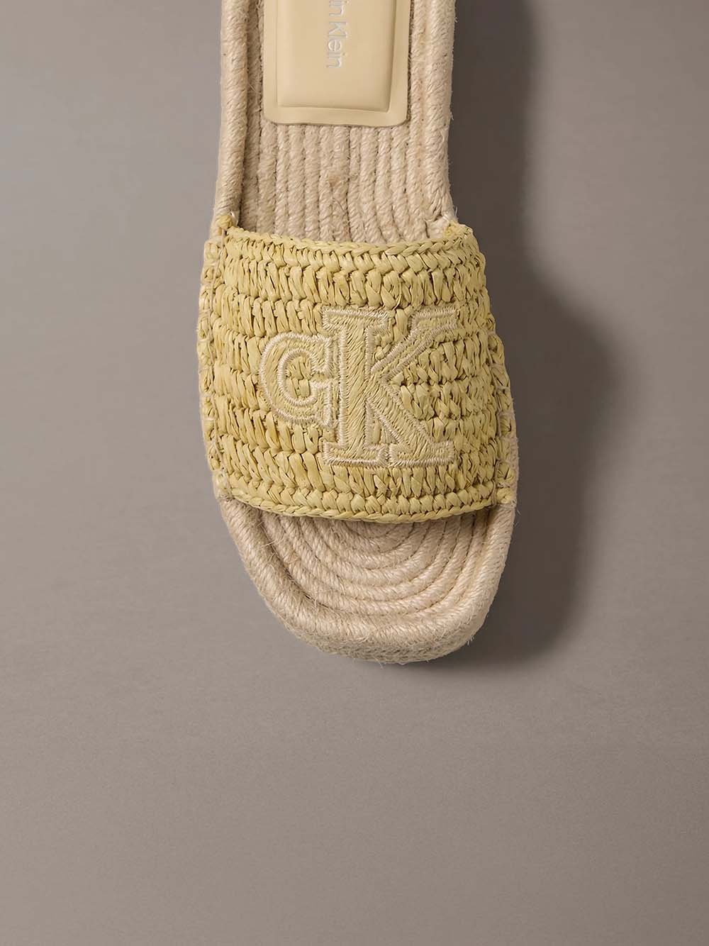 נעלי קלווין קליין Flatf Espadrille Raffia MG נשים