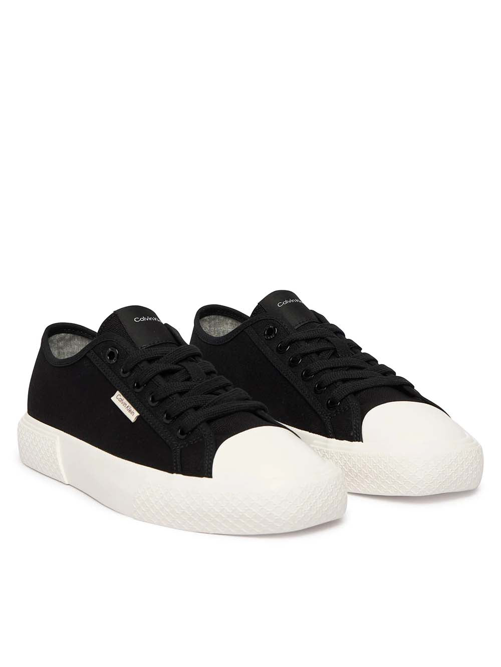 נעלי קלווין קליין Luna - Canvas Emblem Logo Trainers נשים