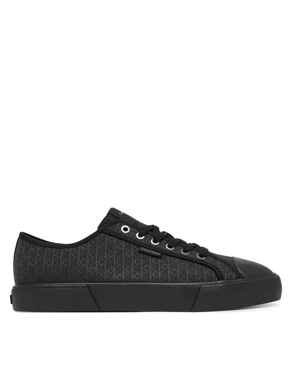 נעלי קלווין קליין Trampki Vulc Low Laceup Aop Canvas נשים