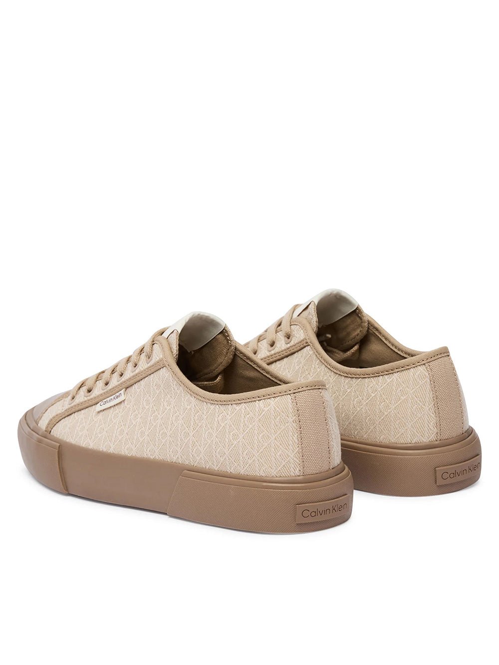 נעלי קלווין קליין Trampki Vulc Low Laceup Aop Canvas נשים
