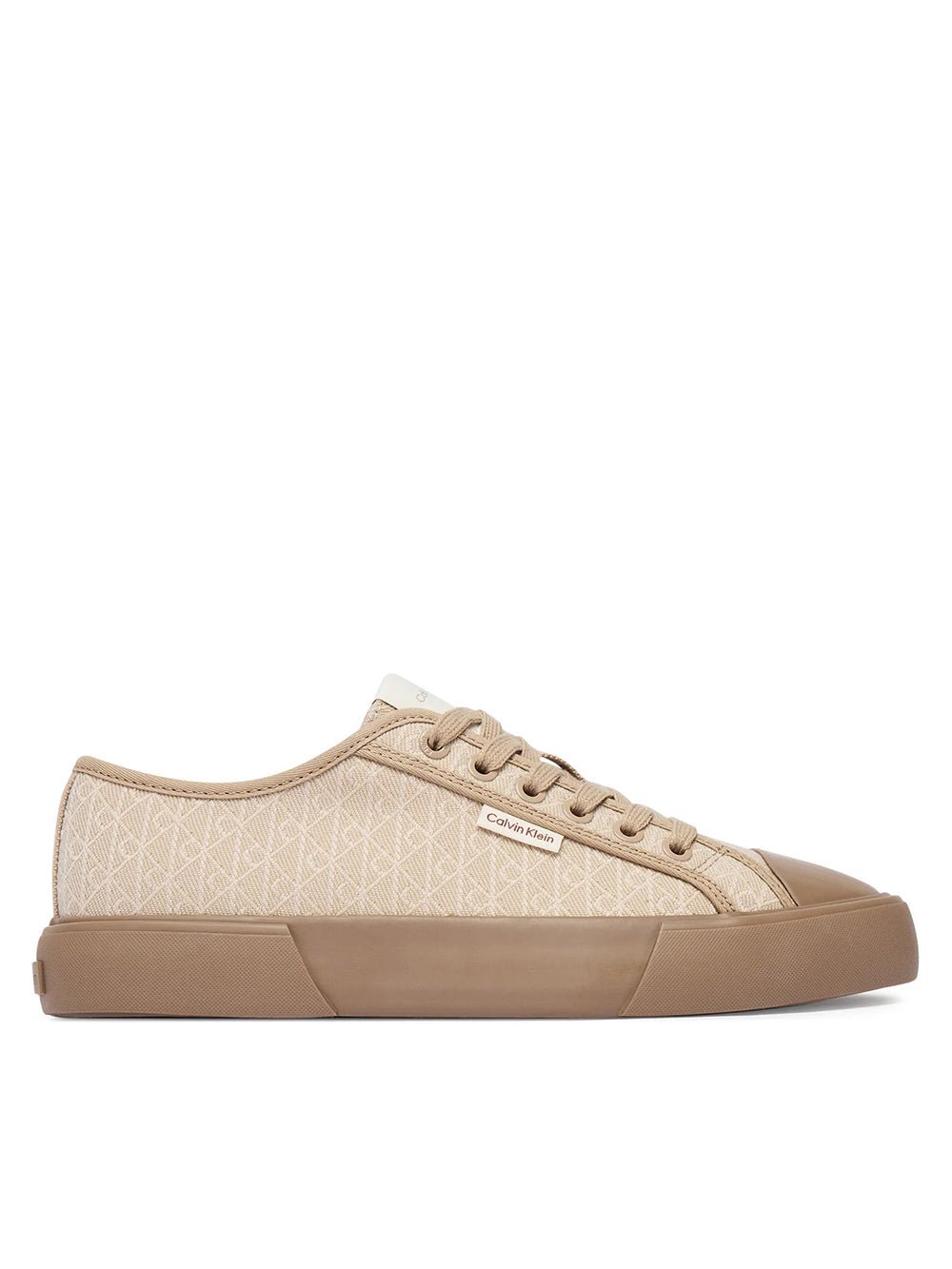 נעלי קלווין קליין Trampki Vulc Low Laceup Aop Canvas נשים