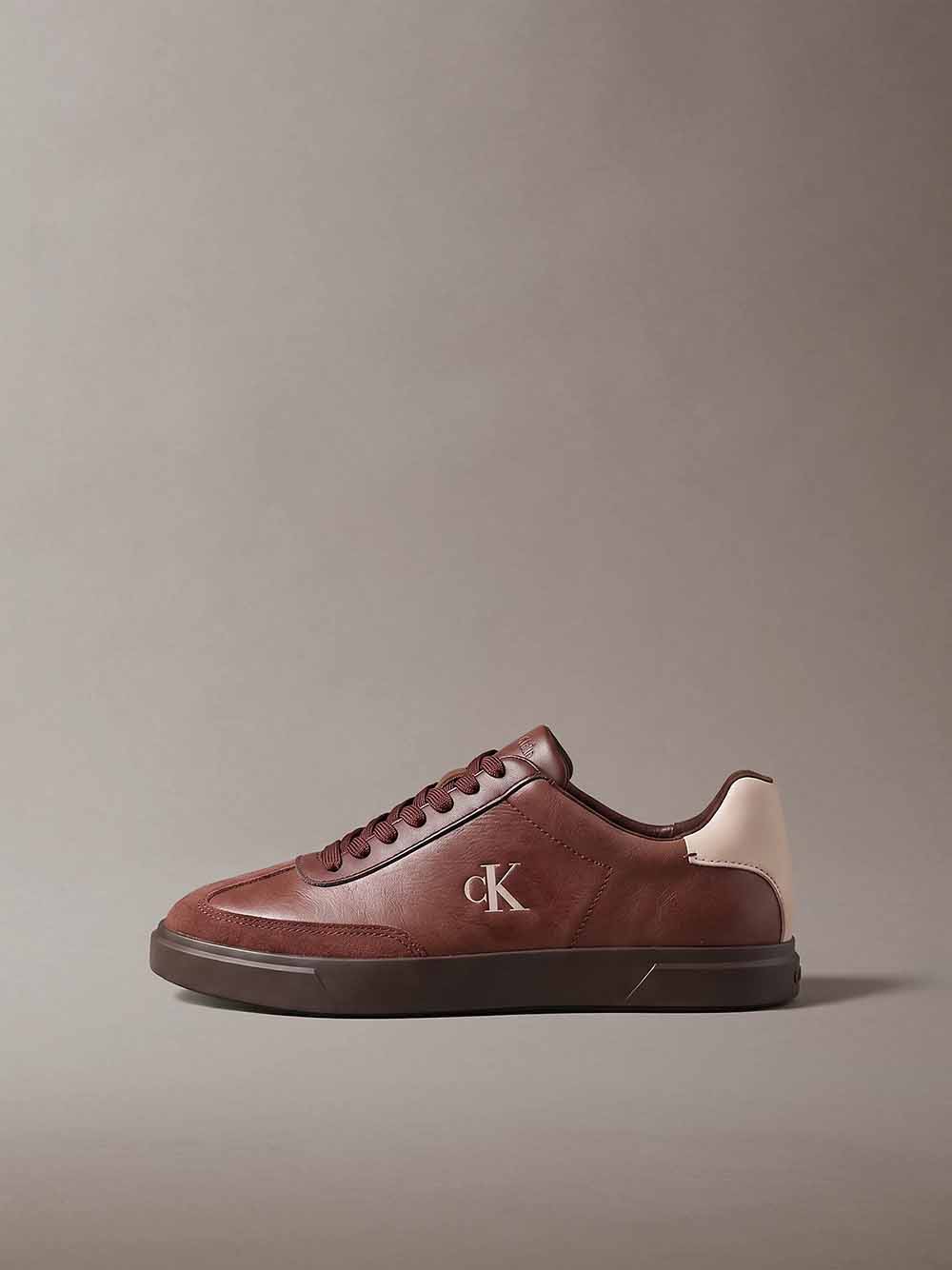 נעלי קלווין קליין Leather Signature Logo Trainers נשים - ck-HW0HW03226-0HE-36