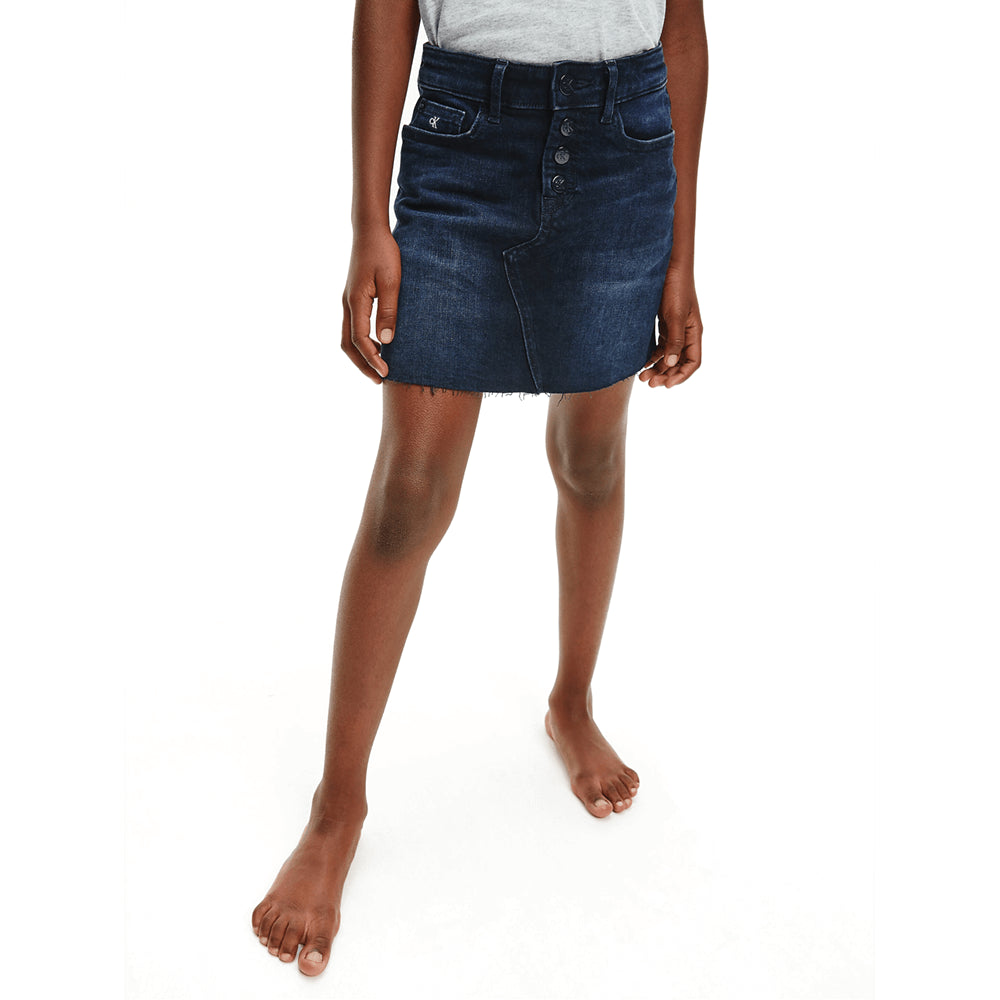 חצאית קלווין קליין A Line Skirt Denim M Denim Mix ילדים