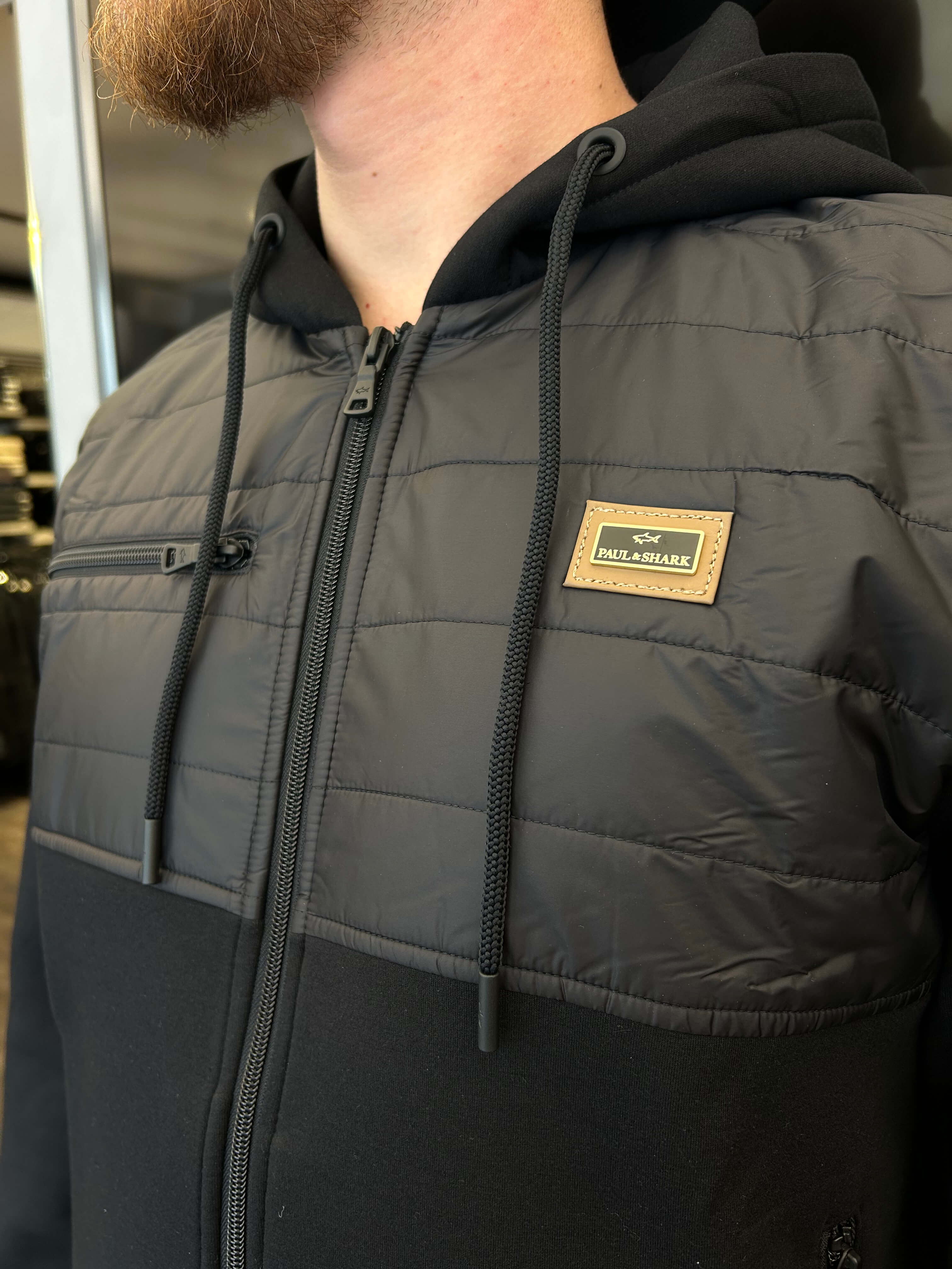 ג'קט פול שארק Plate Logo גברים