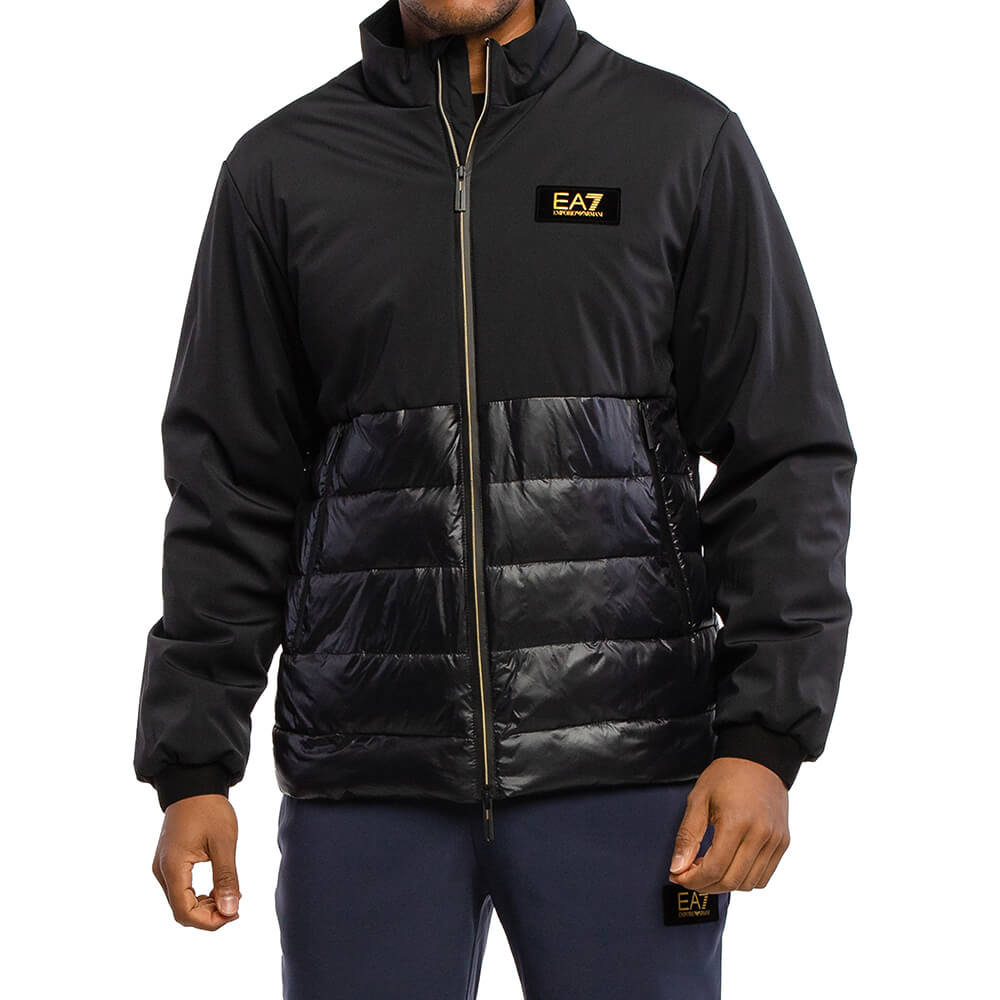 מעיל EA7 פלטה לוגו זהב גברים