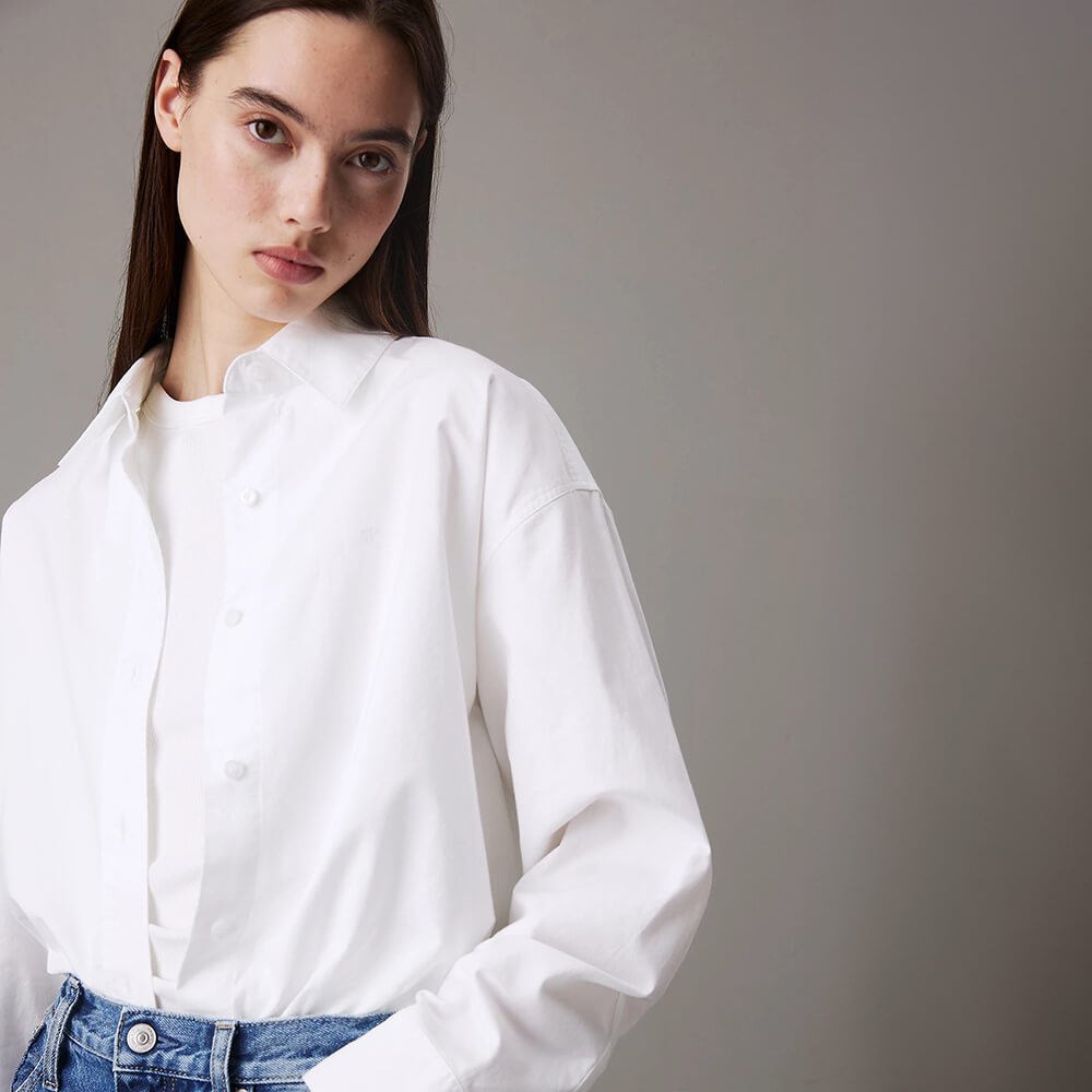 חולצה מכופתרת קלווין קליין Long Oxford Ls נשים